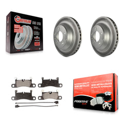 Transit Auto KGF-101394 Disc Brake Kit for 2011-2018 Porsche Cayenne, Volkswagen Touareg - Rear