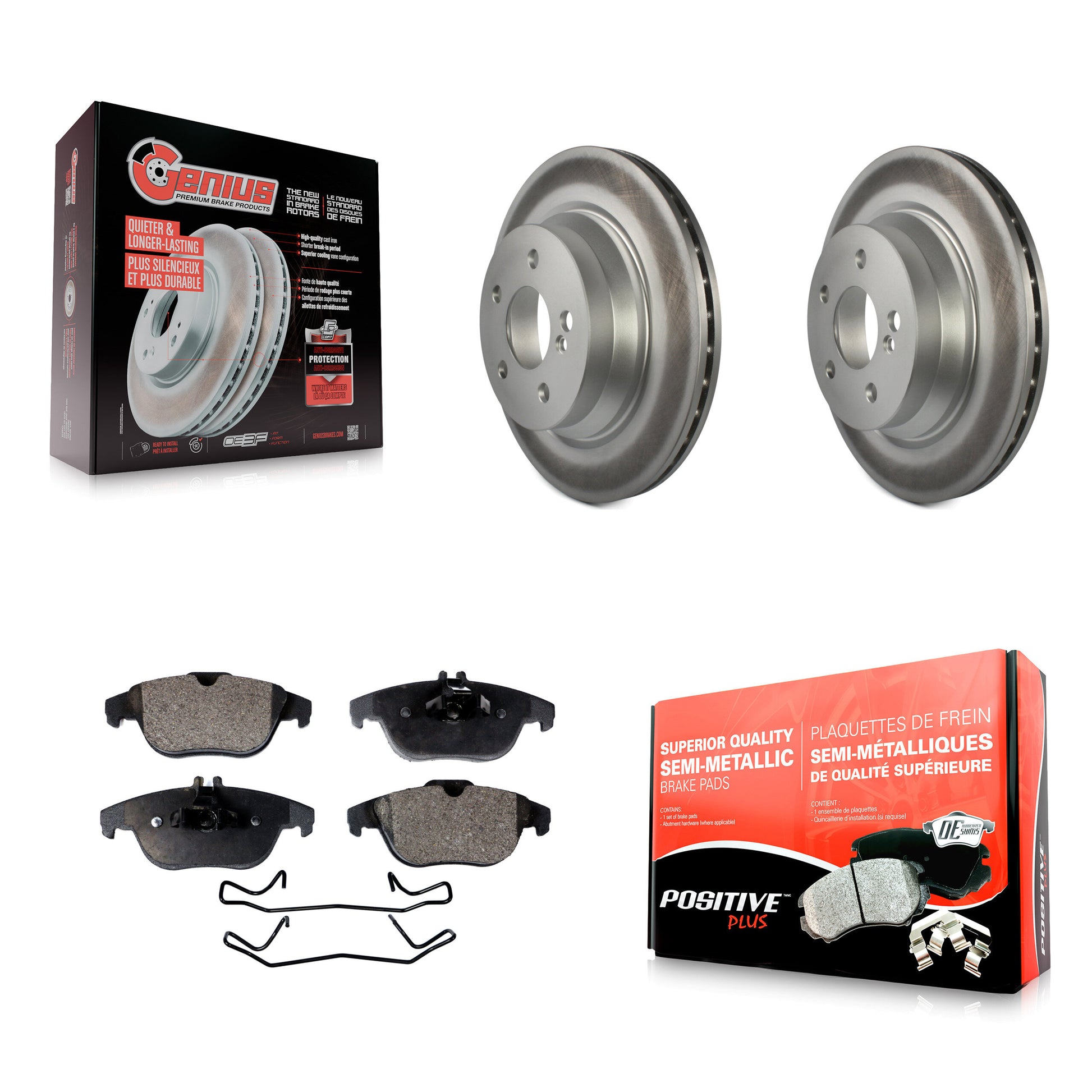 Transit Auto KGF-101396 Disc Brake Kit for 2010-2015 Mercedes-Benz E400, Mercedes-Benz GLK250 and More - Rear