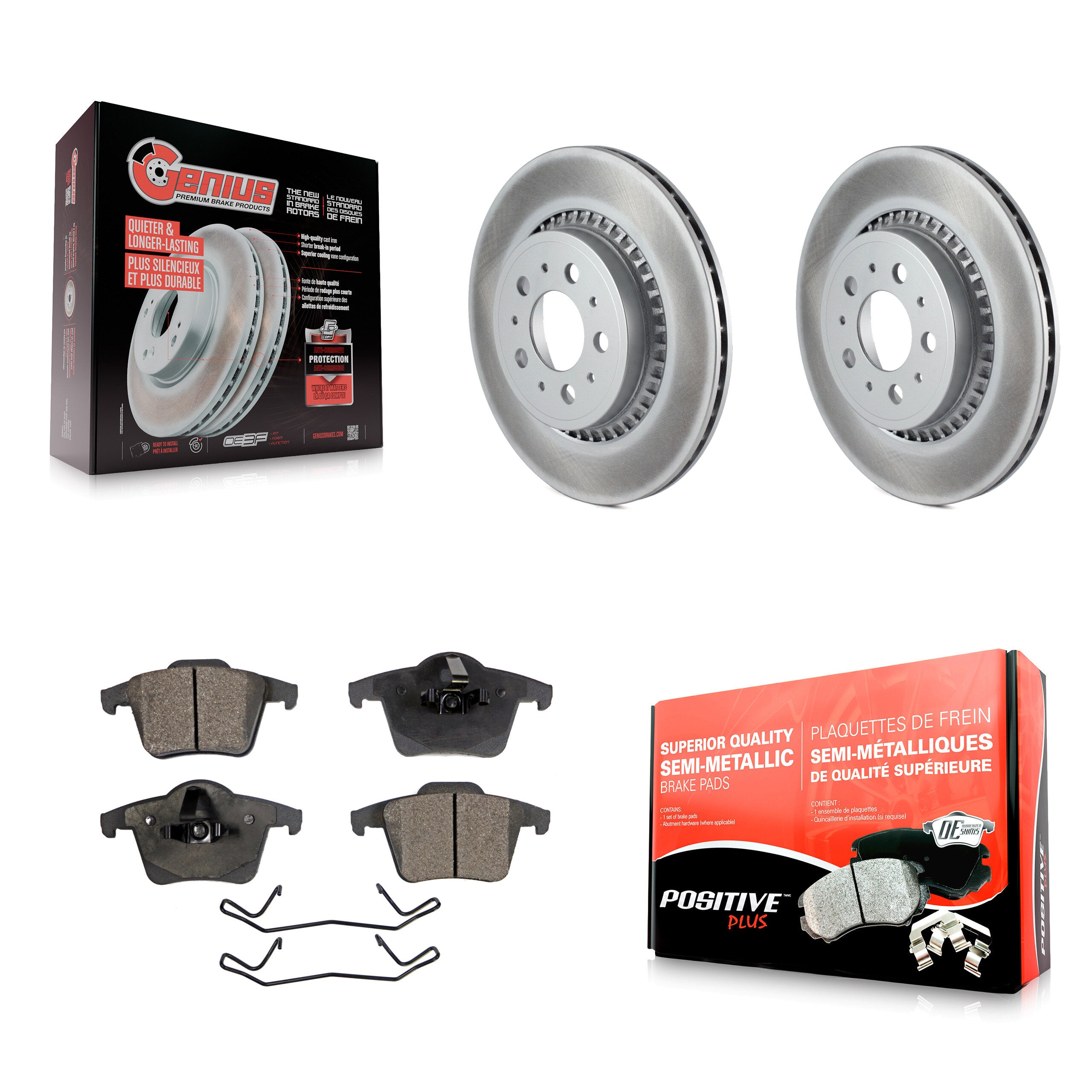 Transit Auto KGF-101398 Disc Brake Kit for 2003-2014 Volvo XC90 - Rear