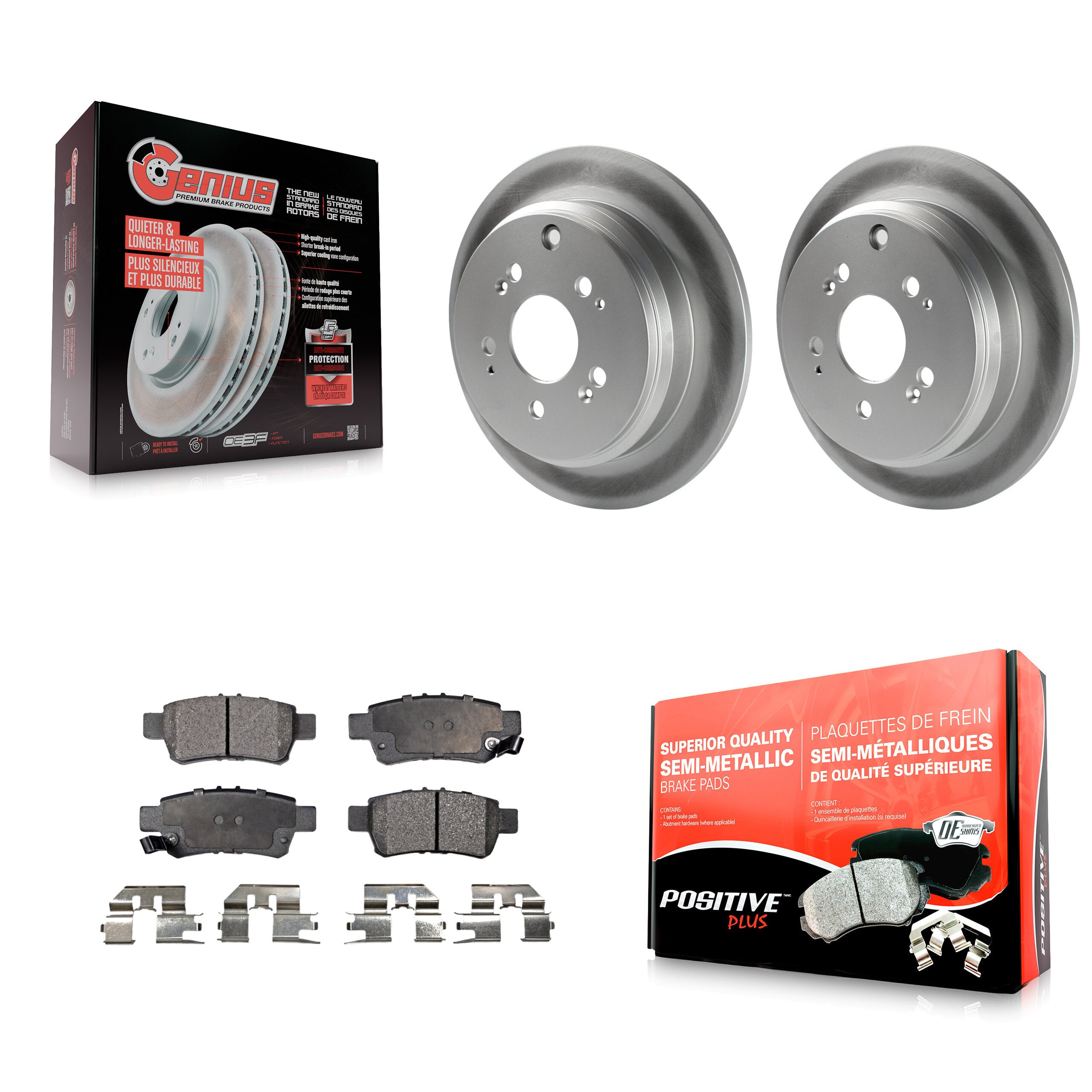 Transit Auto KGF-101402 Disc Brake Kit for 2005-2010 Honda Odyssey - Rear