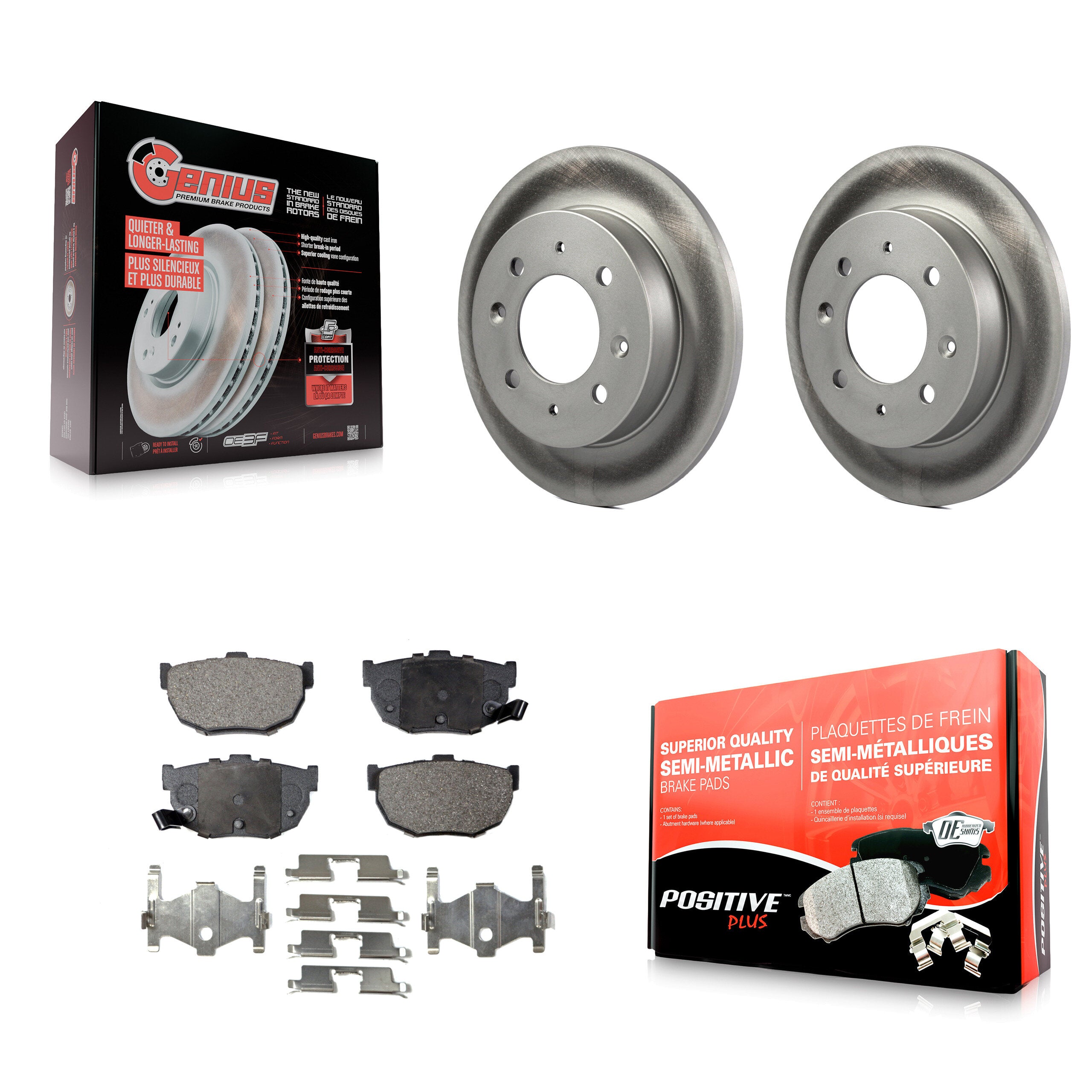 Transit Auto KGF-101422 Disc Brake Kit for 2004-2009 Kia Spectra, Kia Spectra5 - Rear
