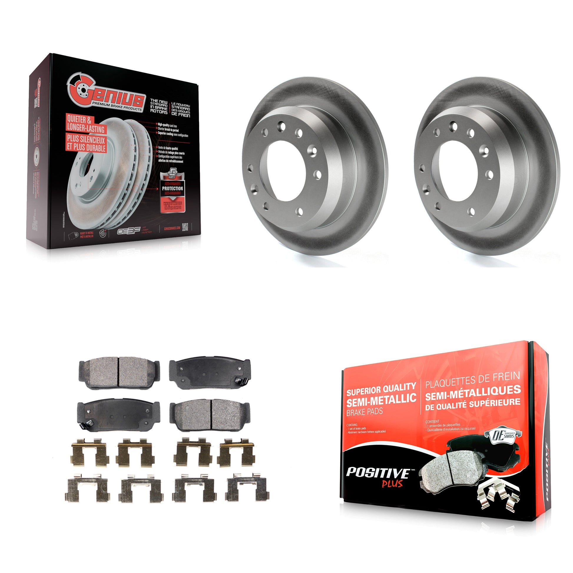 Transit Auto KGF-101438 Disc Brake Kit for 2006-2007 Hyundai Entourage, Kia Sedona - Rear