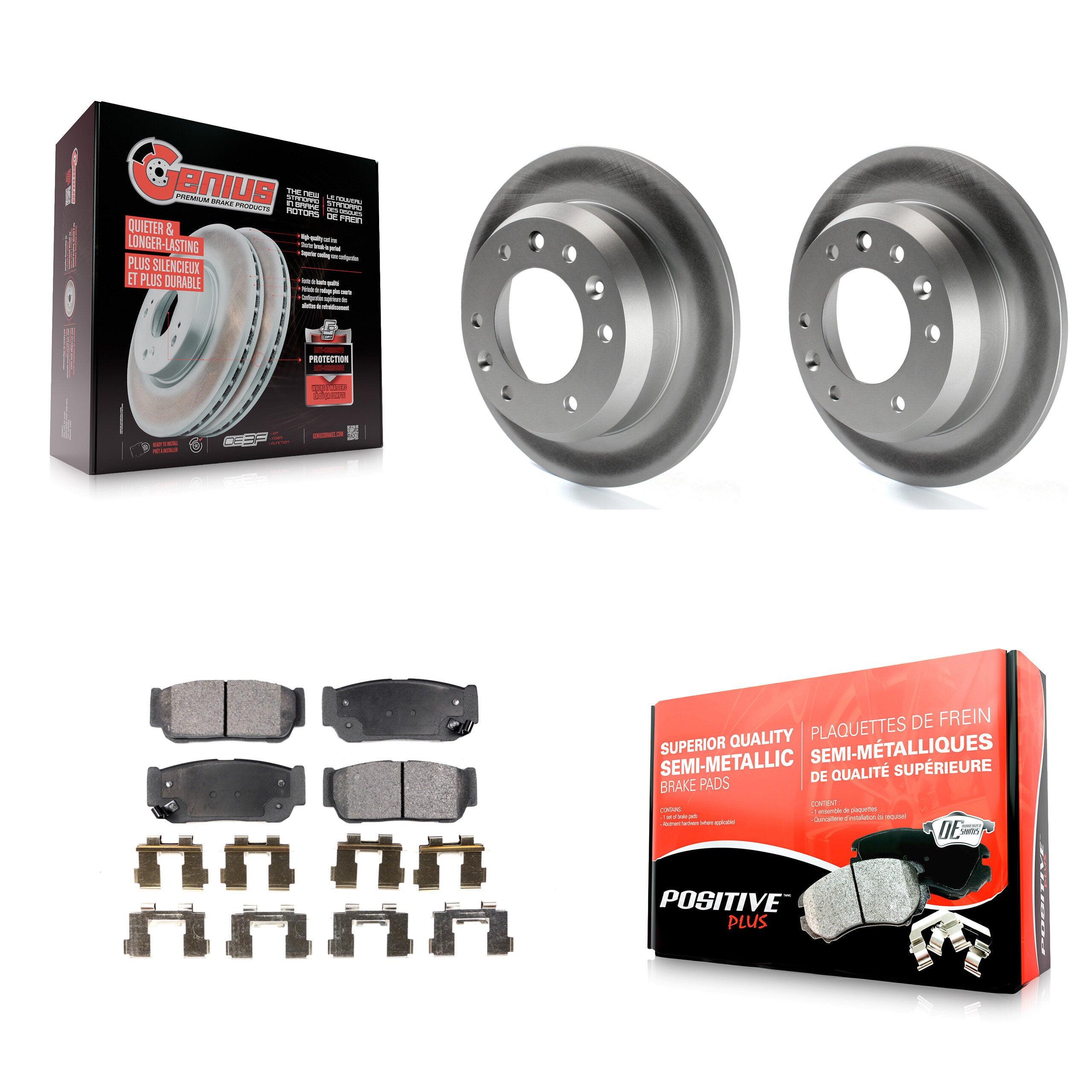 Transit Auto KGF-101438 Disc Brake Kit for 2006-2007 Hyundai Entourage, Kia Sedona - Rear