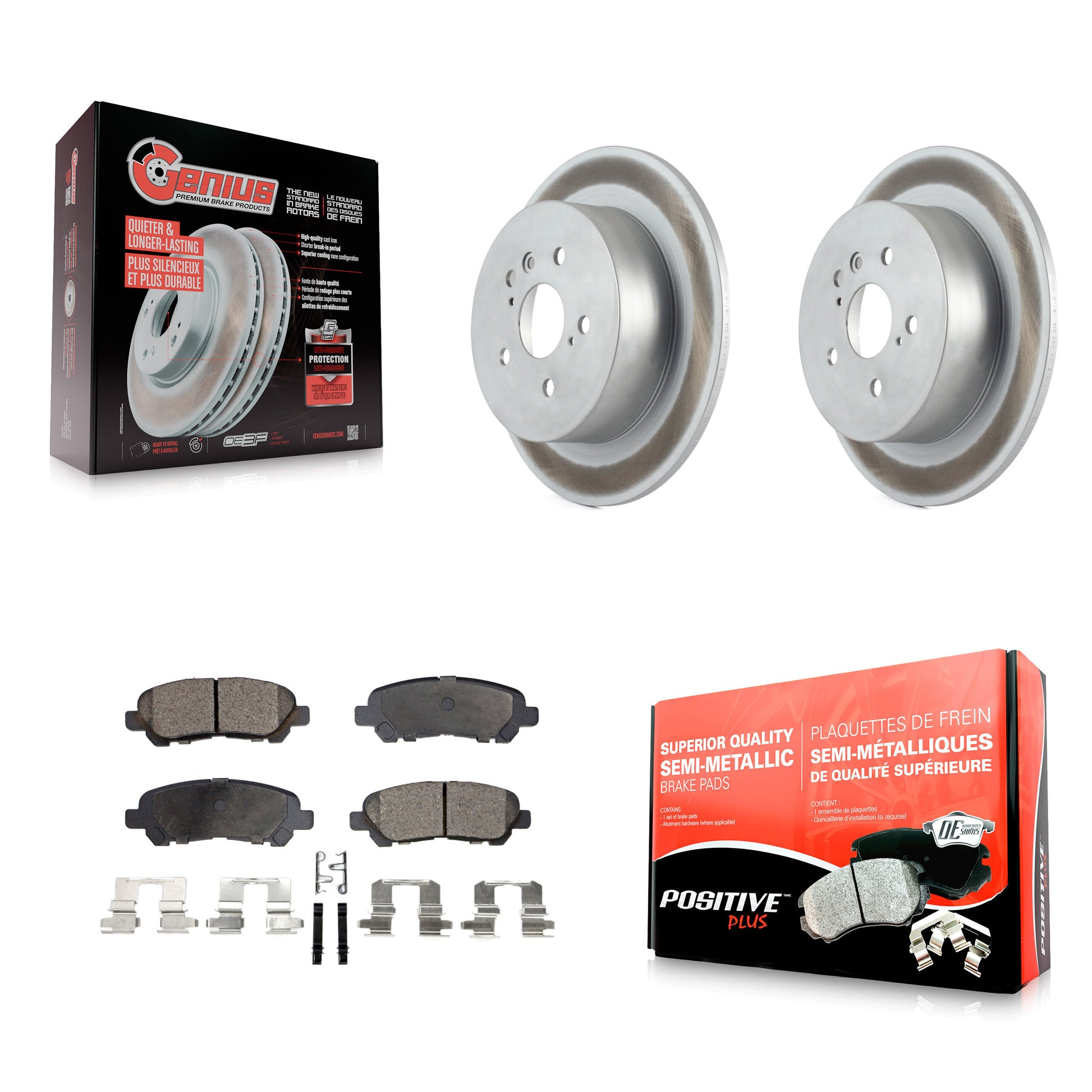 Transit Auto KGF-101476 Disc Brake Kit for 2008-2013 Toyota Highlander - Rear
