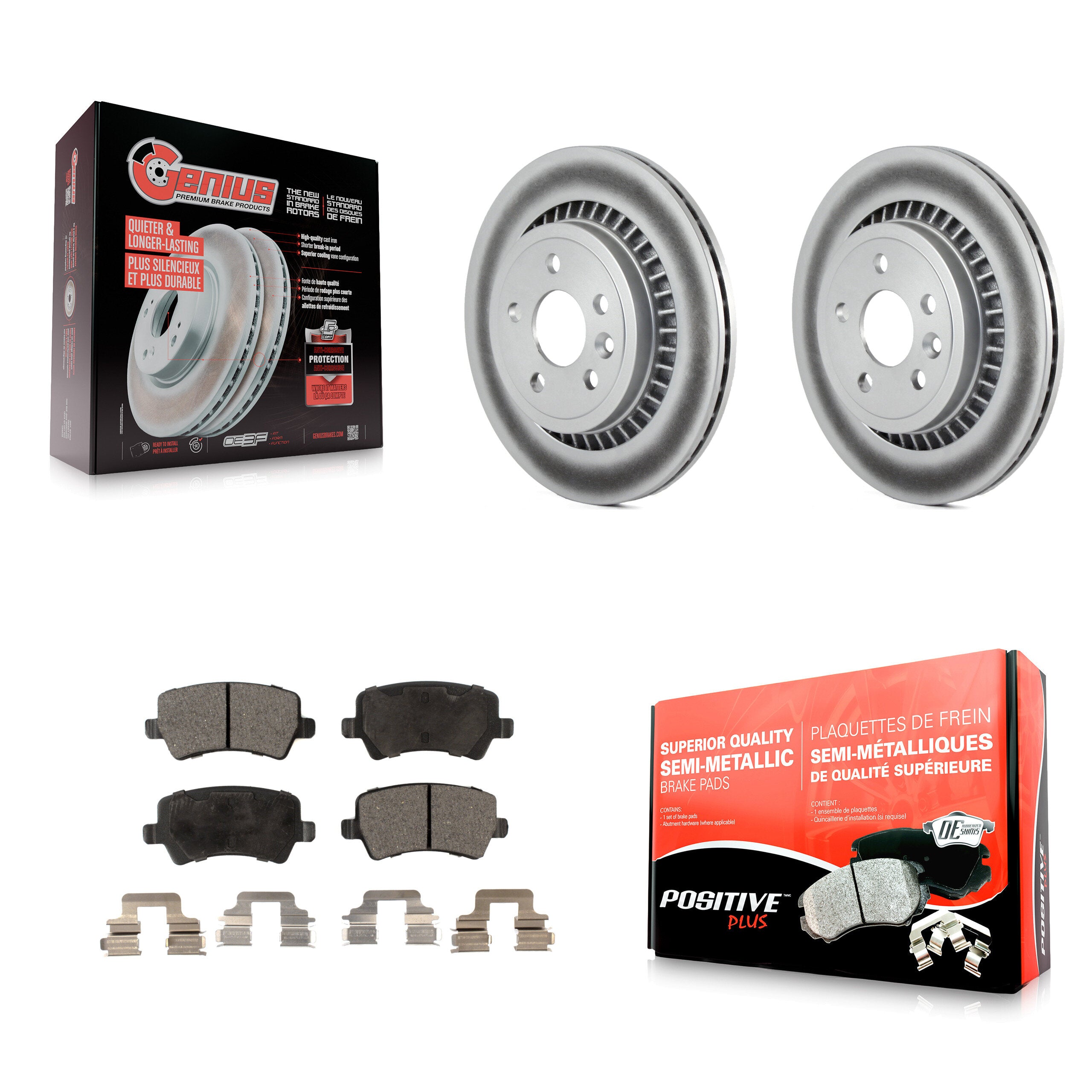 Transit Auto KGF-101502 Disc Brake Kit for 2010-2017 Volvo XC60 - Rear