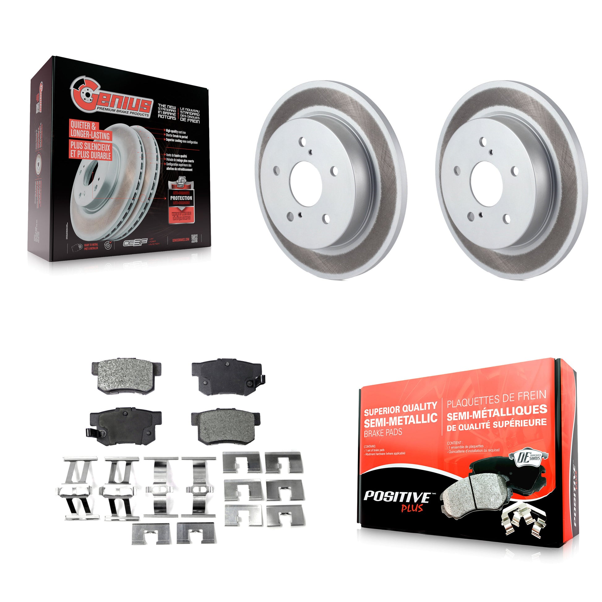Transit Auto KGF-101511 Disc Brake Kit for 2010-2013 Suzuki Kizashi - Rear