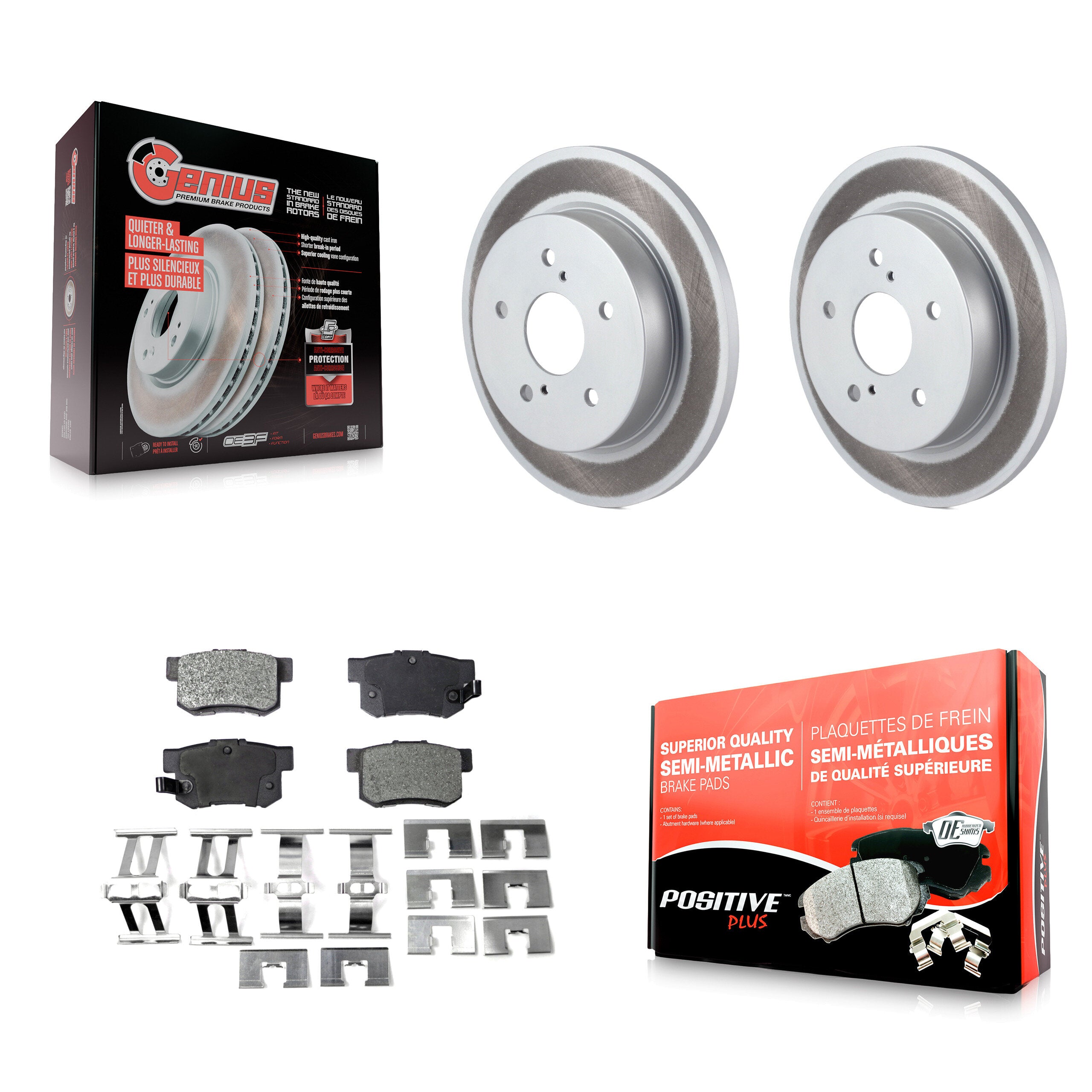 Transit Auto KGF-101511 Disc Brake Kit for 2010-2013 Suzuki Kizashi - Rear