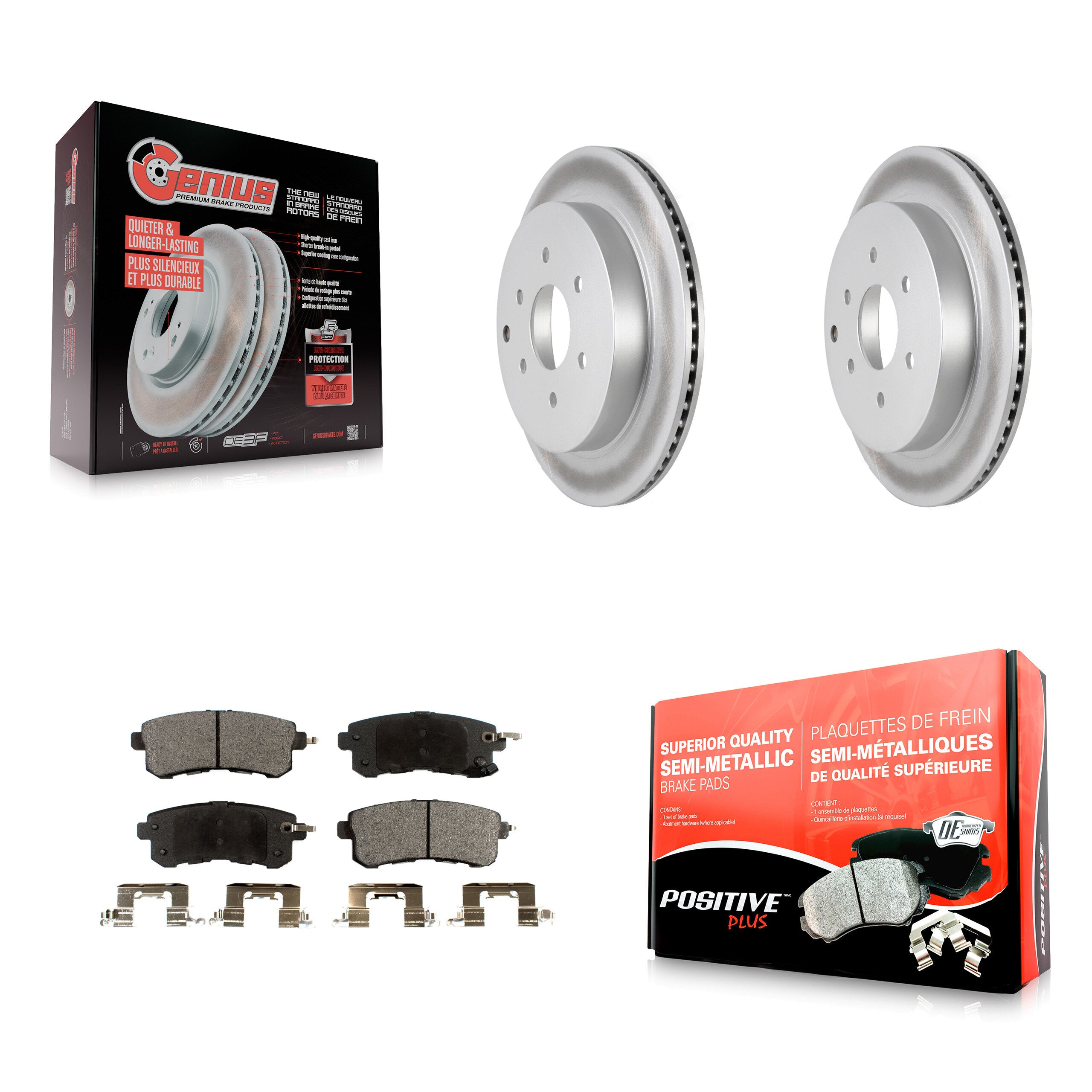 Transit Auto KGF-101513 Disc Brake Kit for 2011-2024 Nissan Armada, INFINITI QX80, INFINITI QX56 - Rear