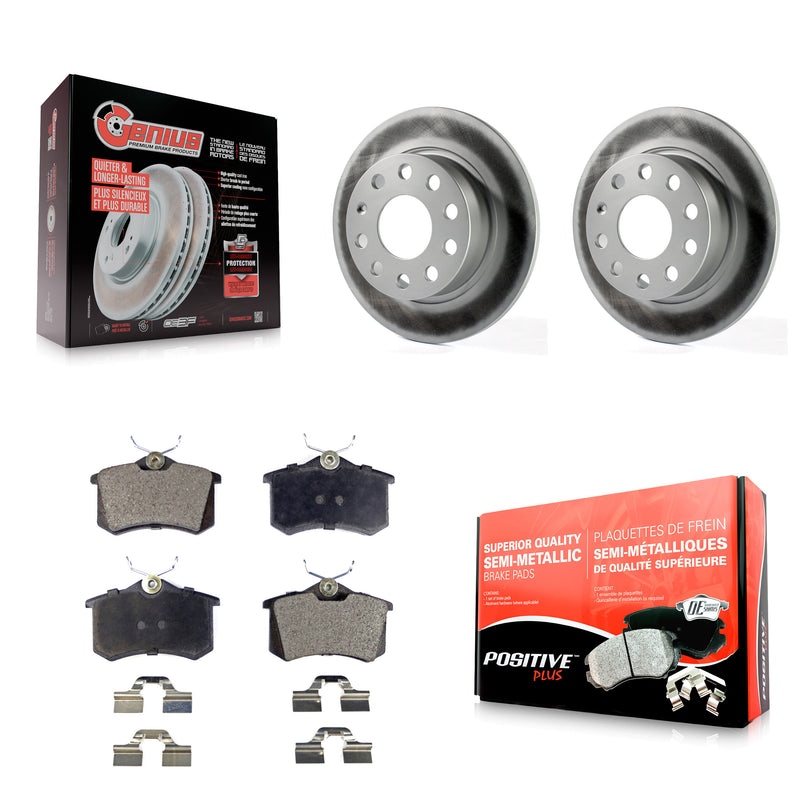 Transit Auto KGF-101515 Disc Brake Kit for 2017-2019 Volkswagen Golf Alltrack - Rear