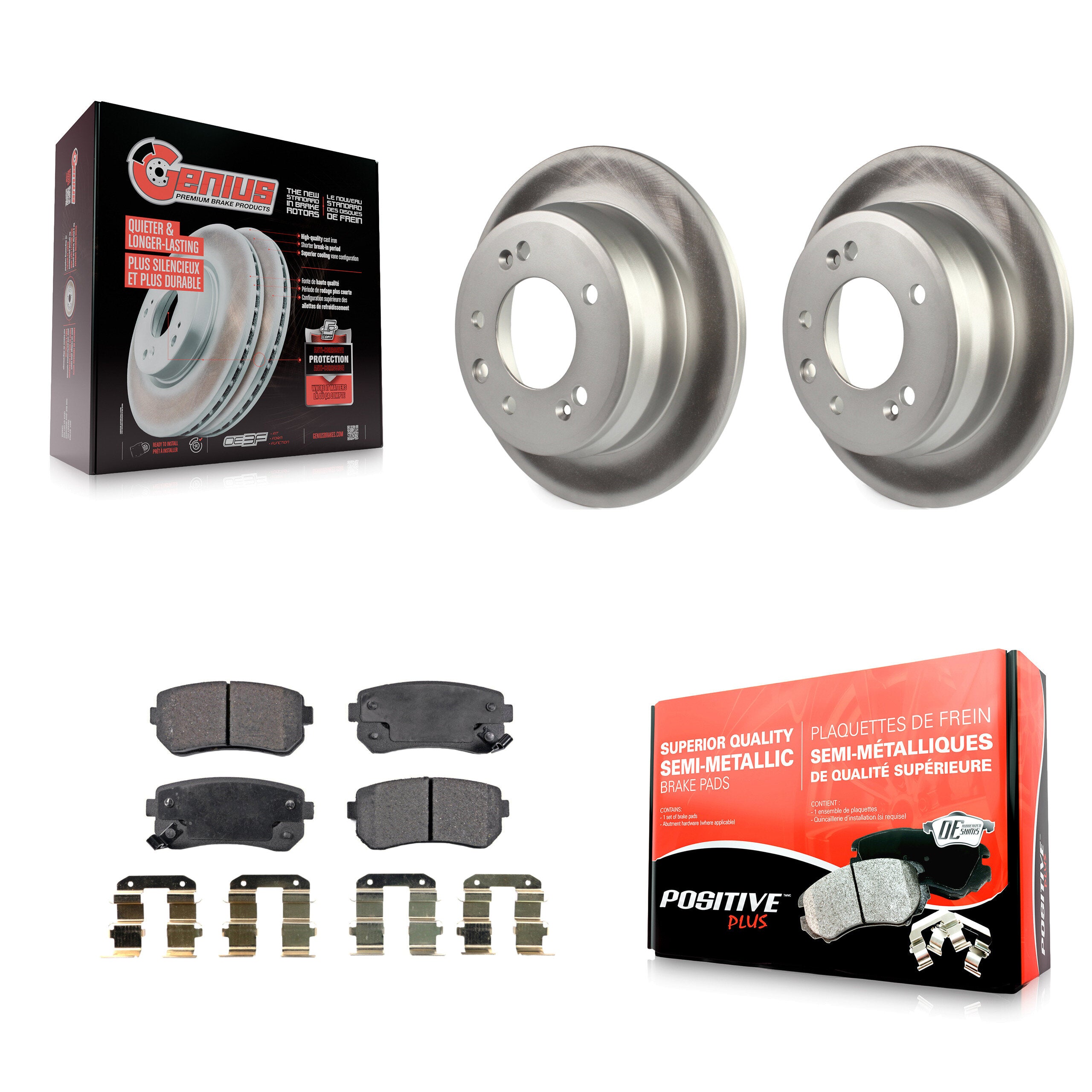 Transit Auto KGF-101519 Disc Brake Kit for 2009-2016 Hyundai Elantra, Kia Sportage, Hyundai Tucson - Rear