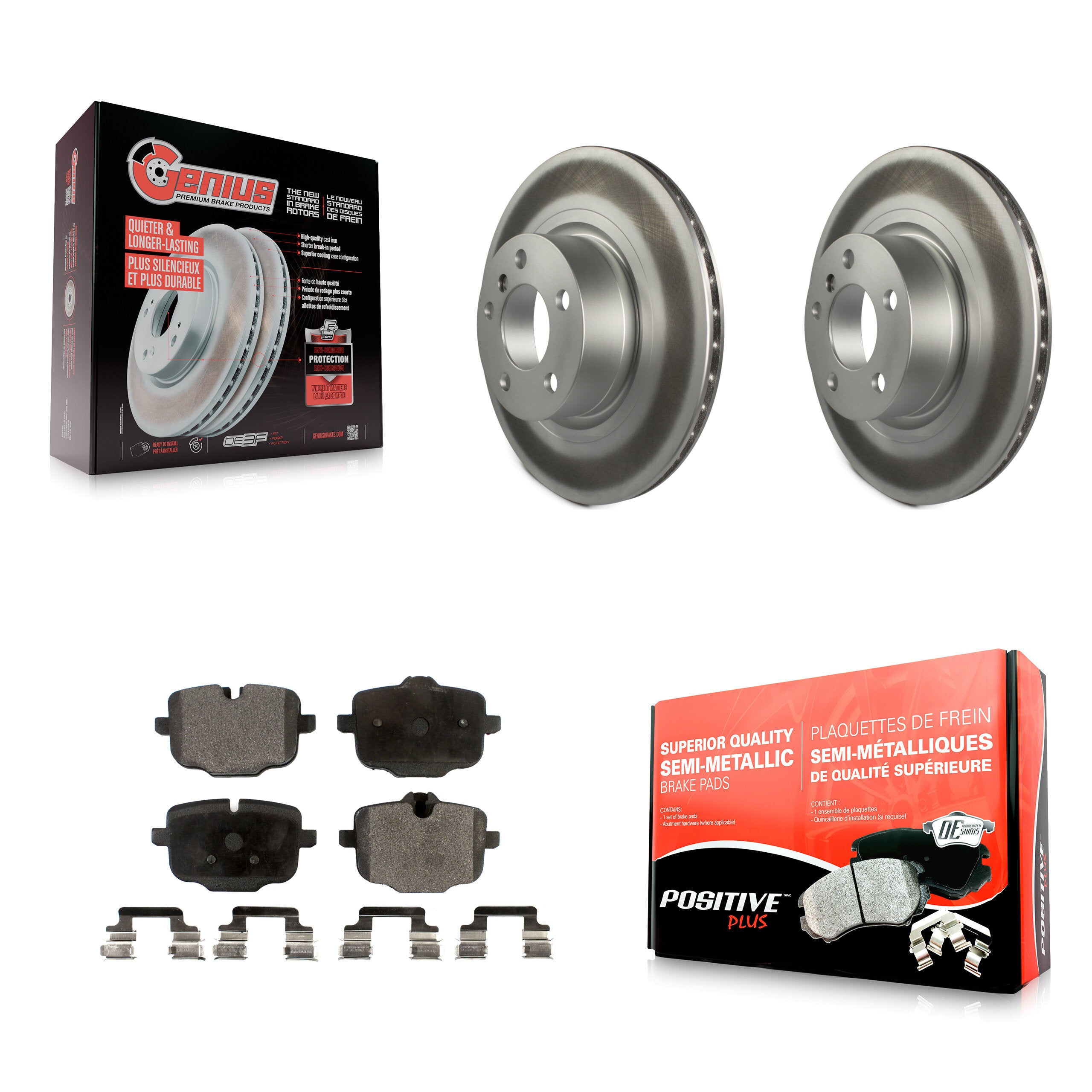 Transit Auto KGF-101522 Disc Brake Kit for 2012 BMW X3 - Rear