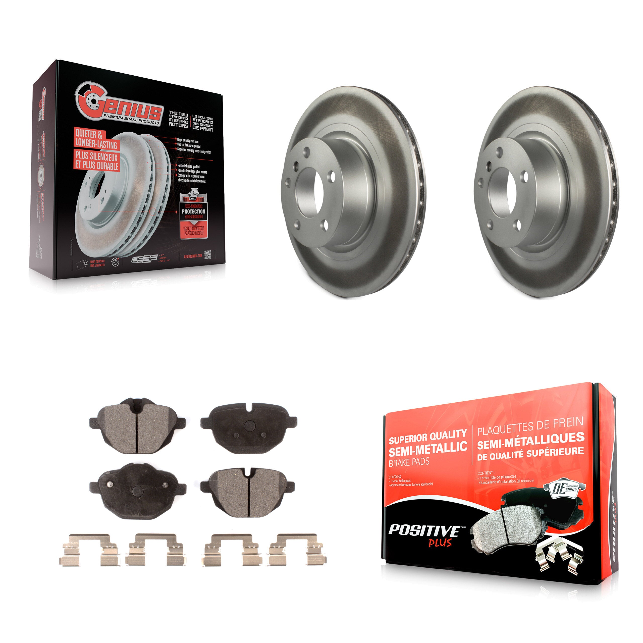 Transit Auto KGF-101523 Disc Brake Kit for 2011-2018 BMW X4, BMW X3 - Rear