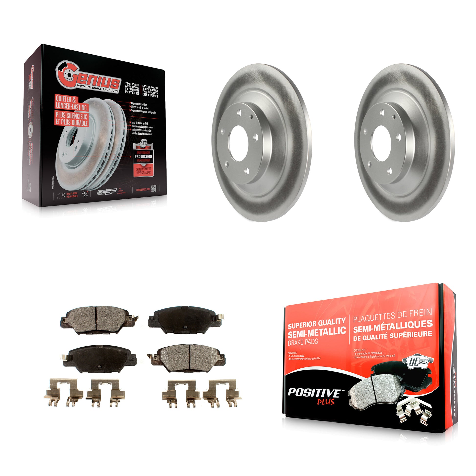 Transit Auto KGF-101541 Disc Brake Kit for 2016-2024 Mazda CX-5 - Rear