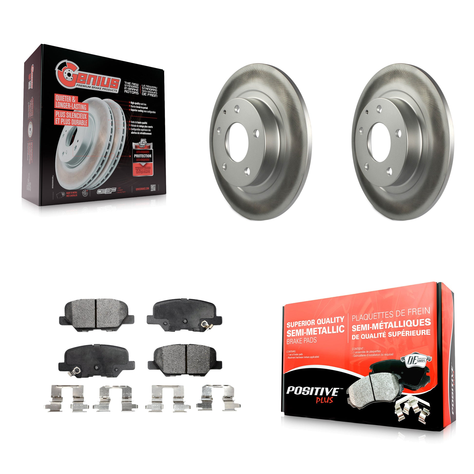 Transit Auto KGF-101545 Disc Brake Kit for 2014-2015 Mazda 6 - Rear