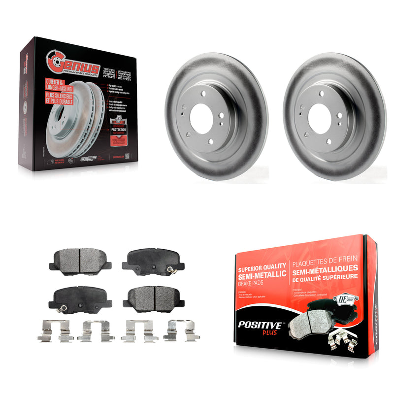 Transit Auto KGF-101546 Disc Brake Kit for 2013-2024 Mitsubishi Outlander PHEV, Mitsubishi Outlander and More - Rear