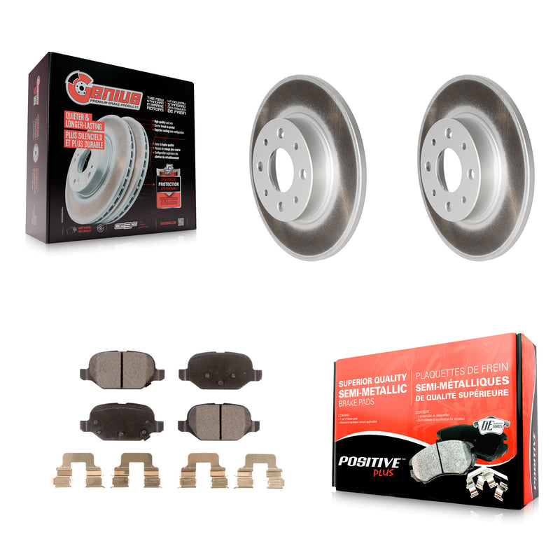 Transit Auto KGF-101559 Disc Brake Kit for 2013-2019 Fiat 500 - Rear