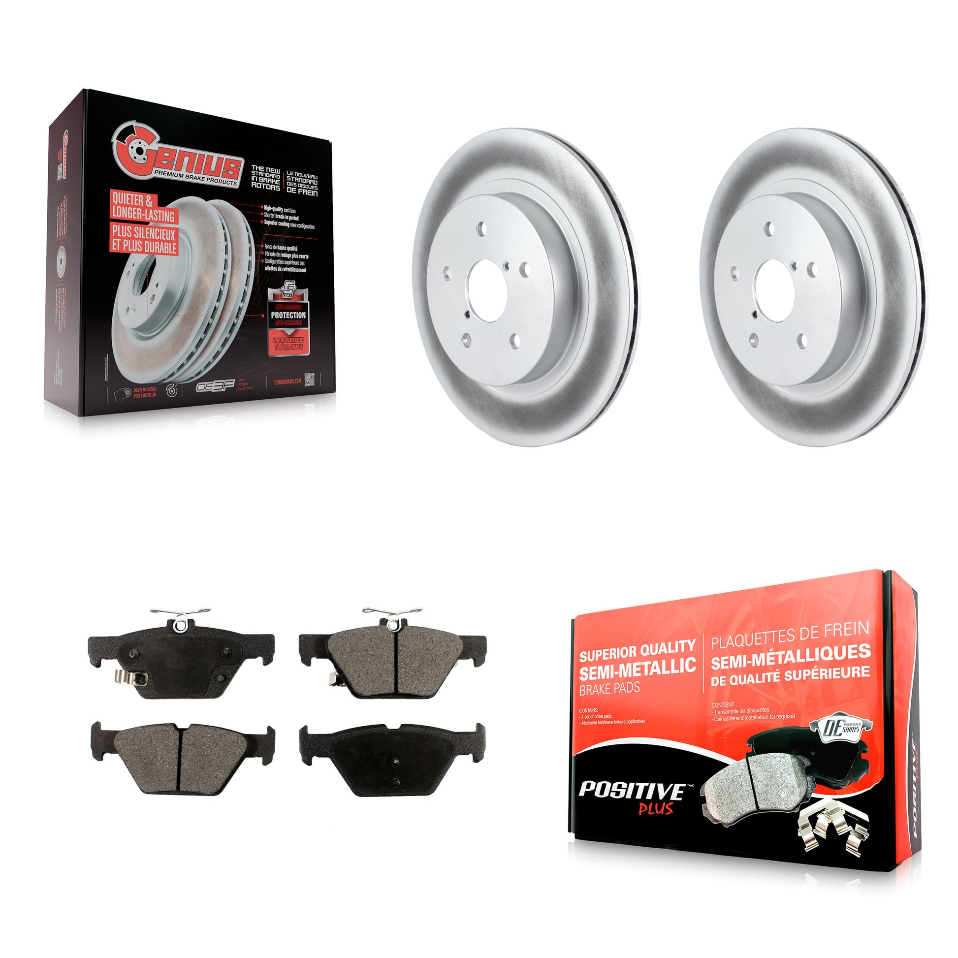 Transit Auto KGF-101562 Disc Brake Kit for 2015-2024 Subaru WRX, Subaru Legacy, Subaru Outback - Rear