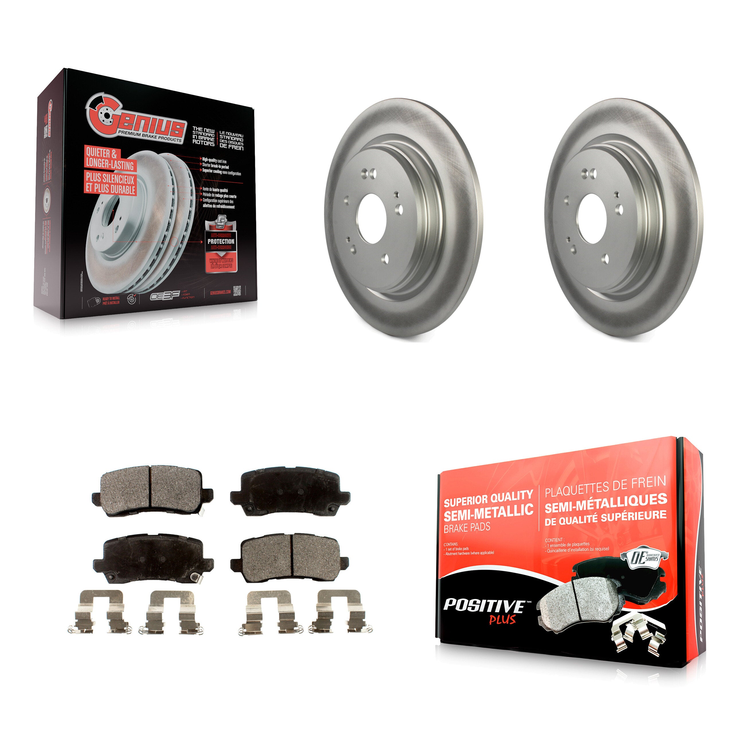 Transit Auto KGF-101572 Disc Brake Kit for 2015-2020 Acura TLX - Rear