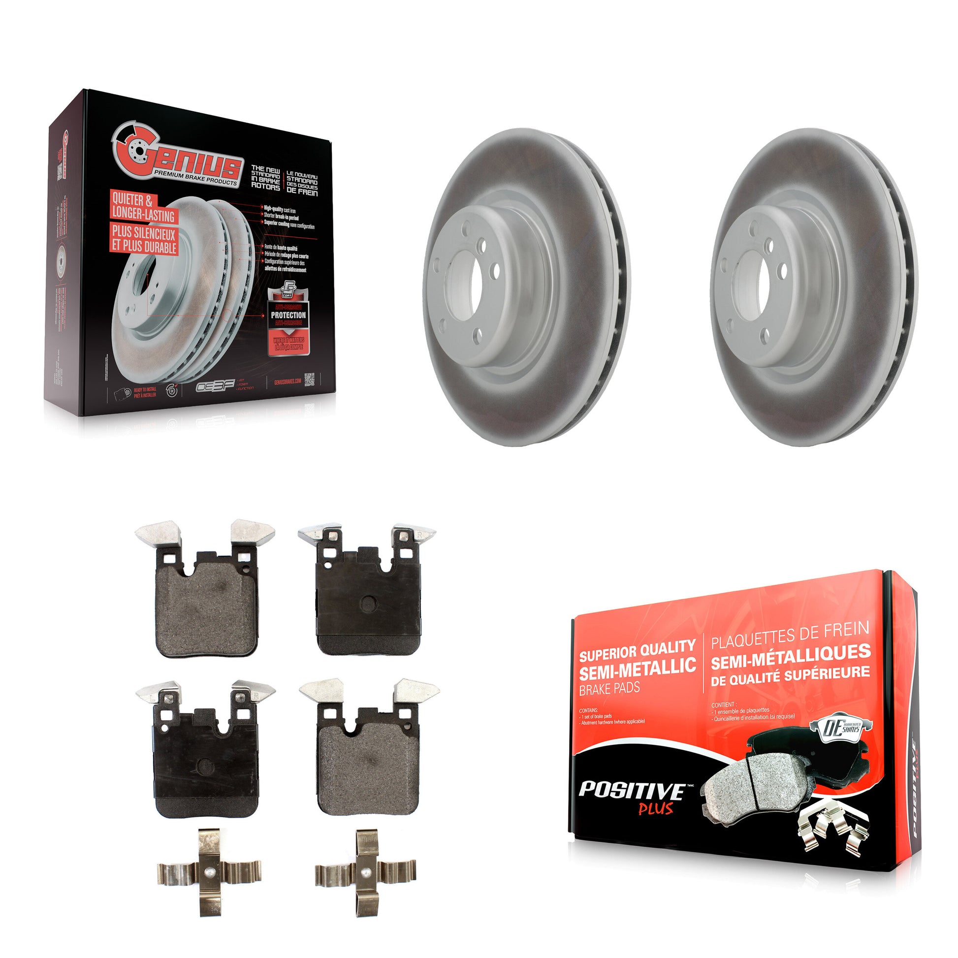 Transit Auto KGF-101577 Disc Brake Kit for 2012-2020 BMW 230i, BMW 230i xDrive and More - Rear