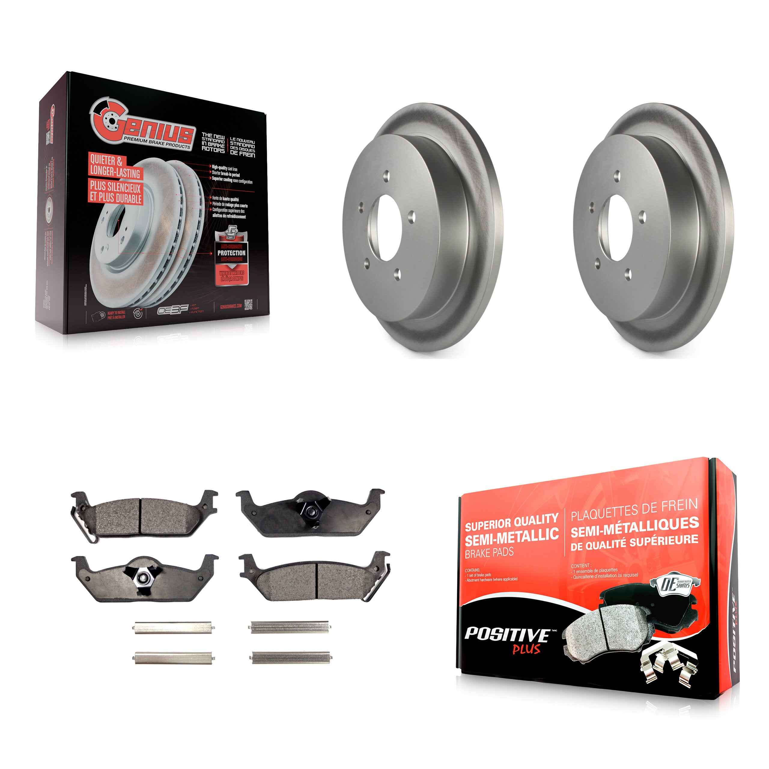 Transit Auto KGF-101657 Disc Brake Kit for 2004 Ford F-150 - Rear