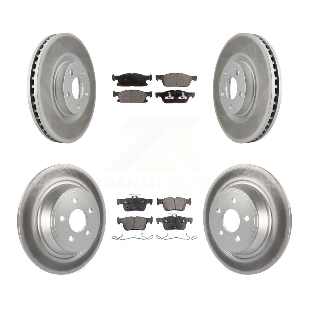 Transit Auto KGF-101665 Disc Brake Kit for 2015-2019 Ford Edge - Front and Rear