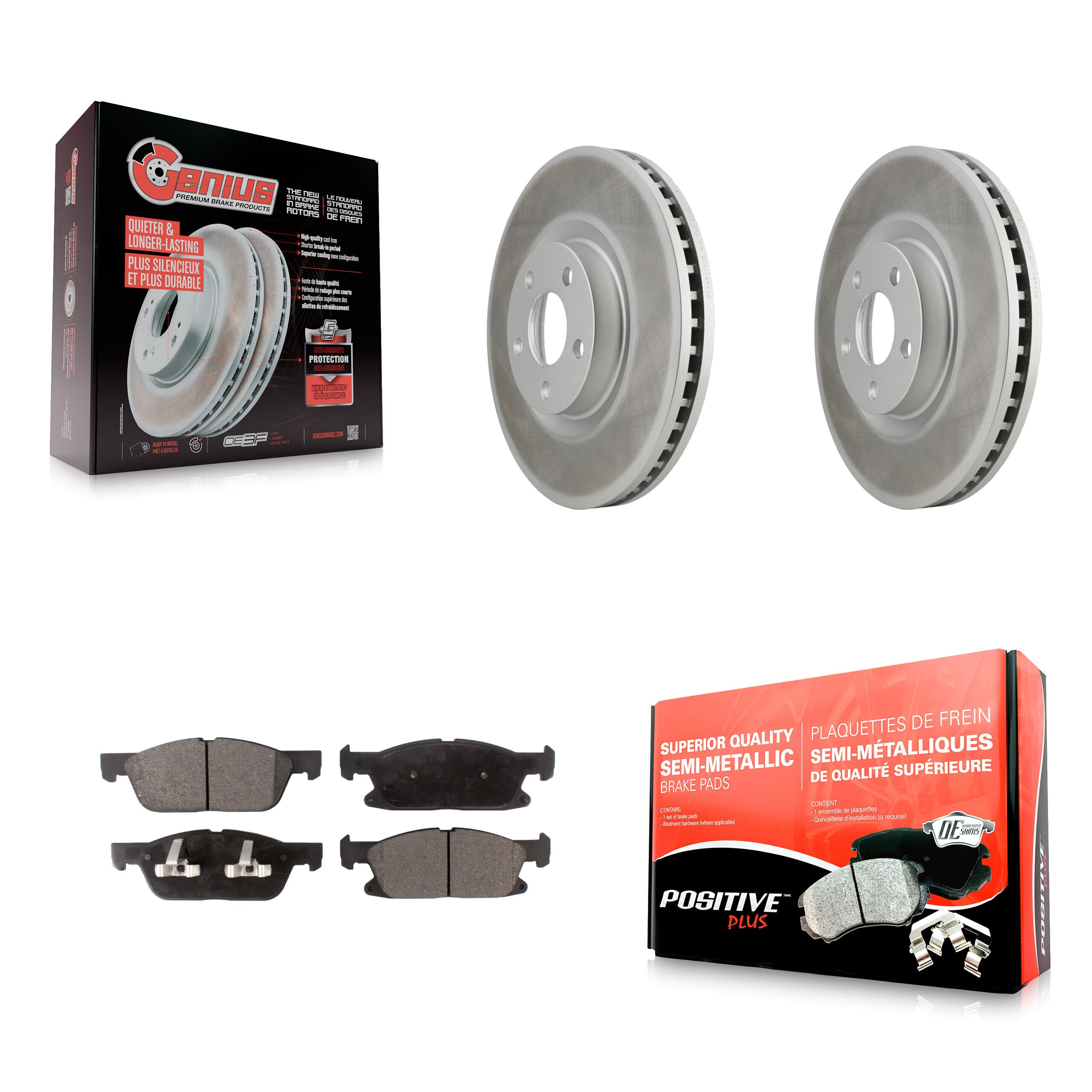 Transit Auto KGF-101677 Disc Brake Kit for 2015-2024 Ford Edge - Front