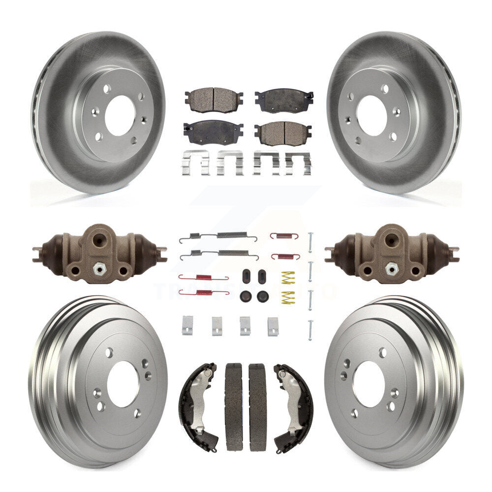 Transit Auto KGF-101761 Disc Brake Kit for 2006-2011 Hyundai Accent, Kia Rio, Kia Rio5 - Front and Rear