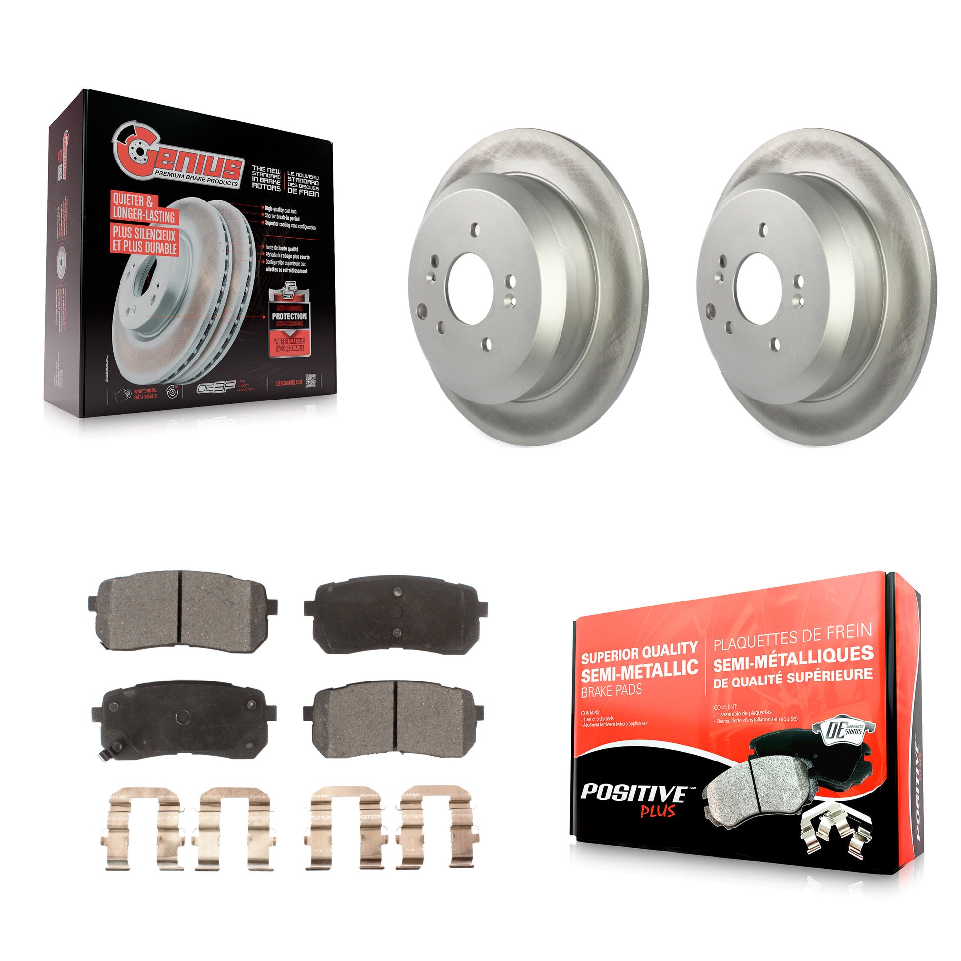 Transit Auto KGF-101770 Disc Brake Kit for 2007-2012 Hyundai Veracruz - Rear