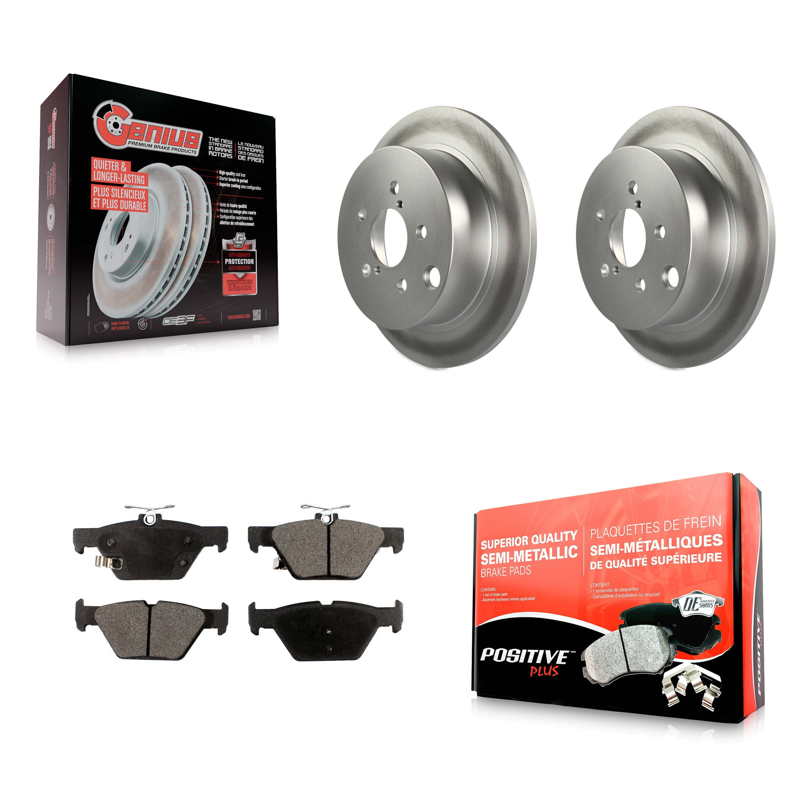 Transit Auto KGF-101777 Disc Brake Kit for 2019-2020 Subaru Crosstrek - Rear