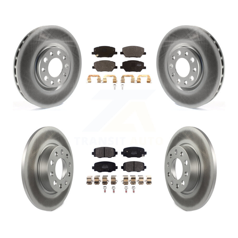 Transit Auto KGF-101790 Disc Brake Kit for 2015-2022 Fiat 500X, Jeep Renegade - Front and Rear