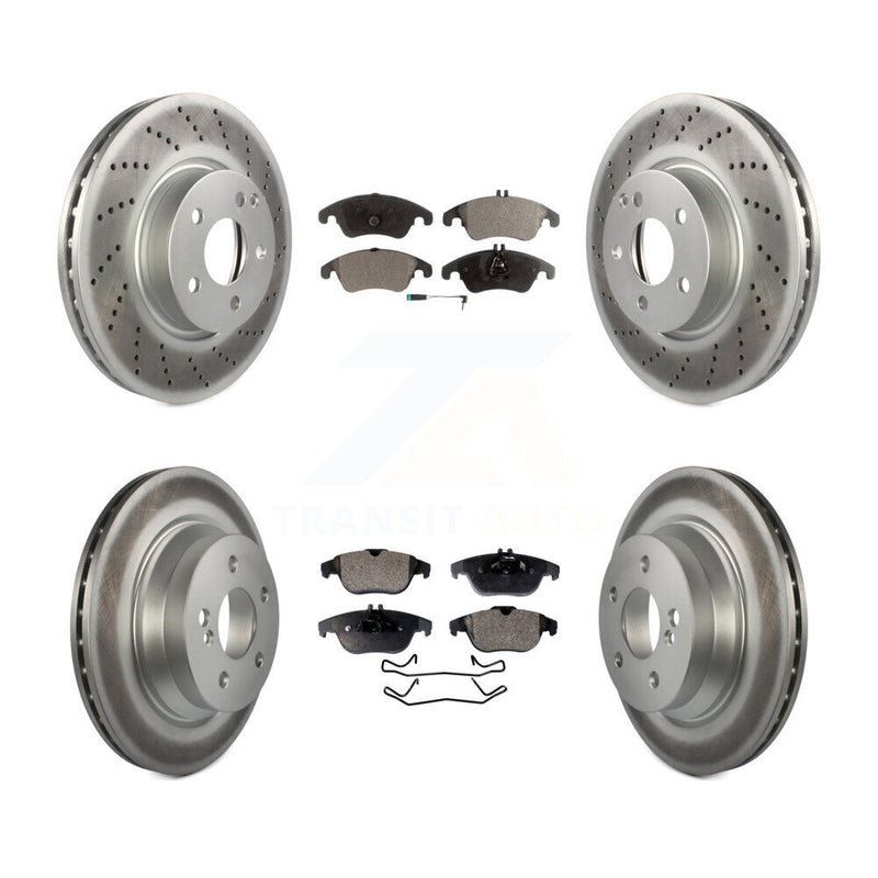 Transit Auto KGF-101809 Disc Brake Kit for 2015 Mercedes-Benz E400 - Front and Rear