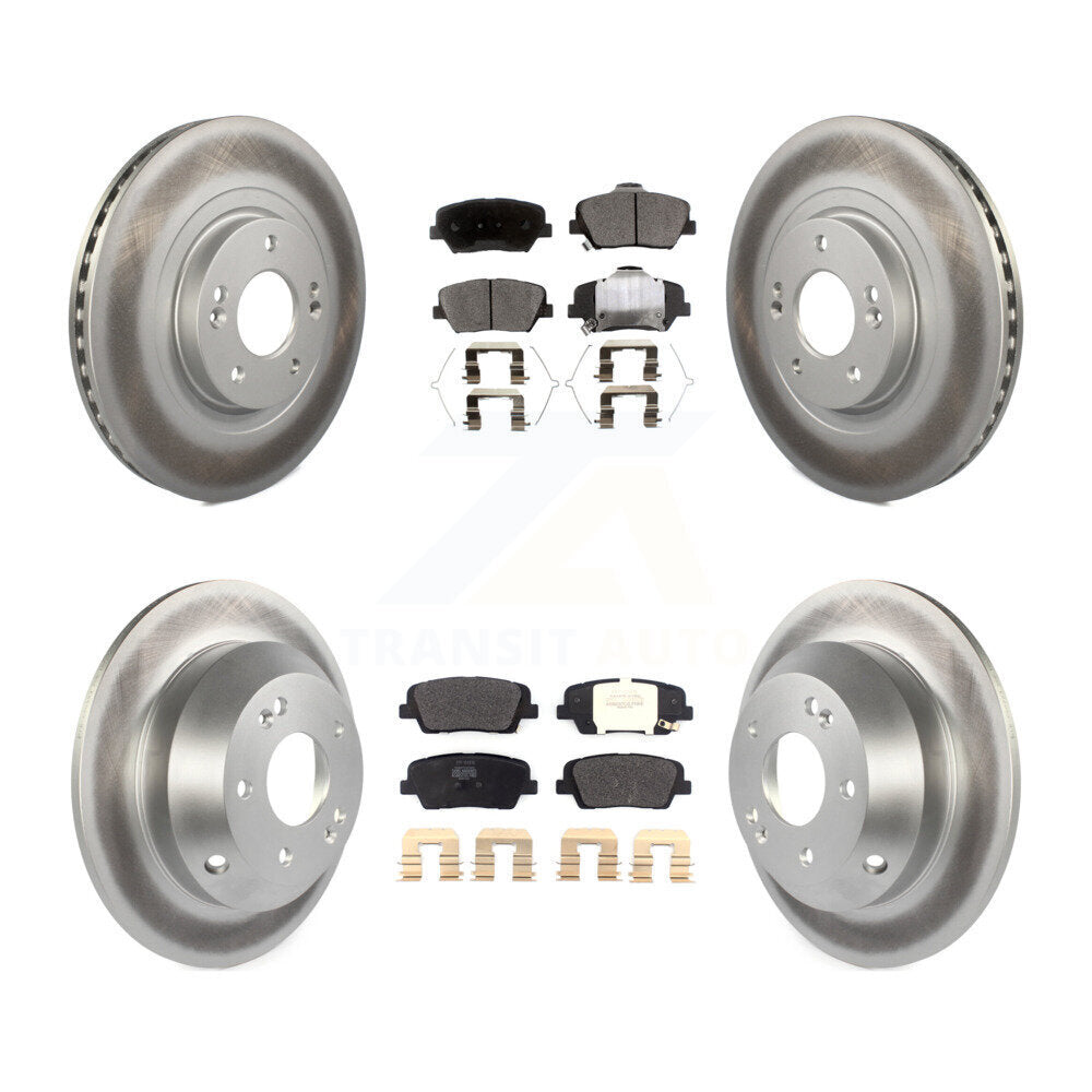 Transit Auto KGF-101812 Disc Brake Kit for 2016-2020 Hyundai Santa Fe Sport, Kia Sorento - Front and Rear