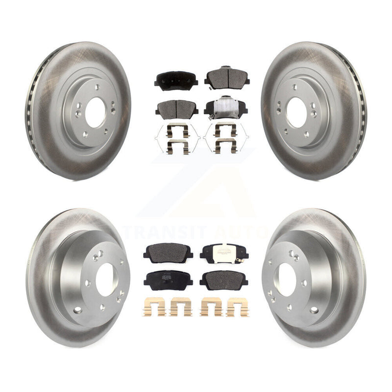 Transit Auto KGF-101812 Disc Brake Kit for 2016-2020 Hyundai Santa Fe Sport, Kia Sorento - Front and Rear