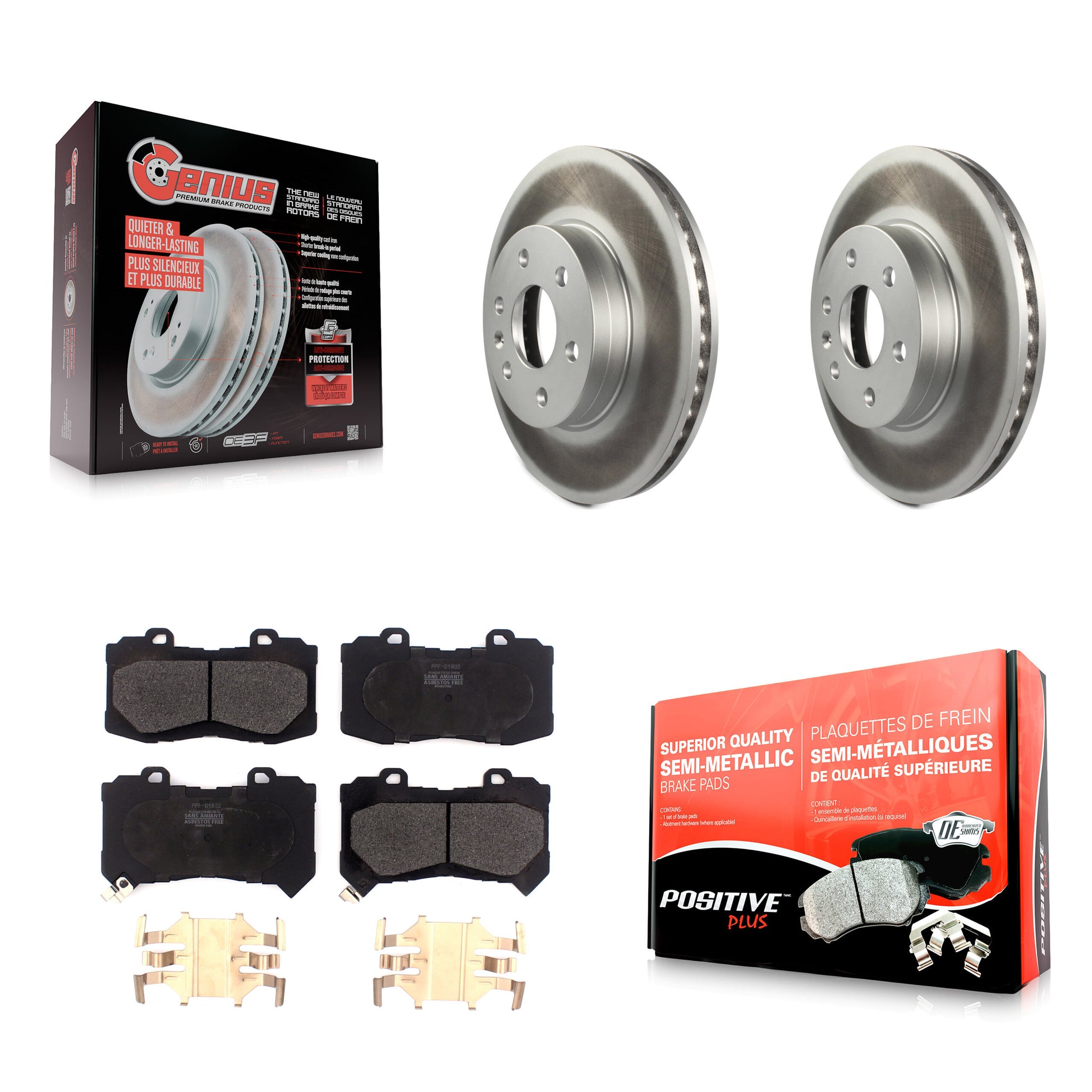 Transit Auto KGF-101842 Disc Brake Kit for 2015-2020 Chevrolet Colorado, GMC Canyon - Front
