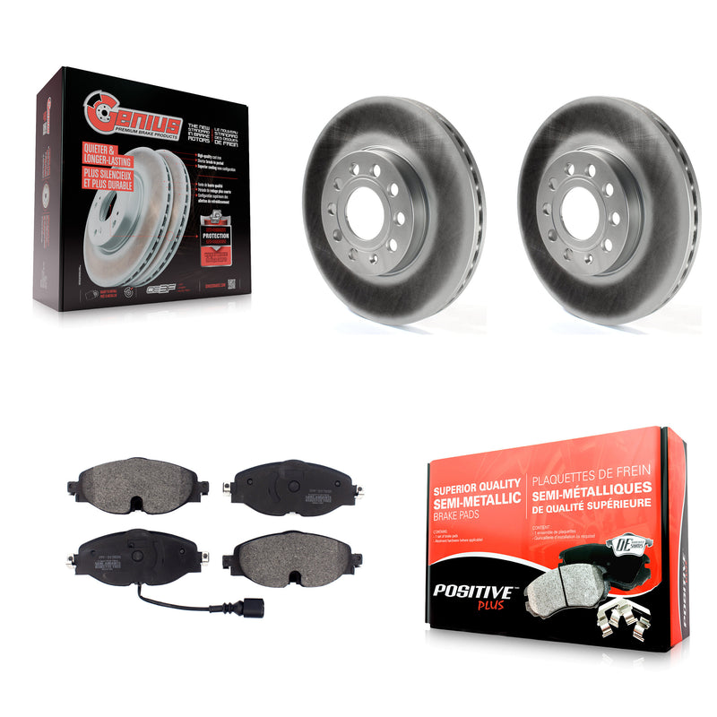 Transit Auto KGF-101850 Disc Brake Kit for 2015-2025 Volkswagen Jetta, Volkswagen Taos and More - Front