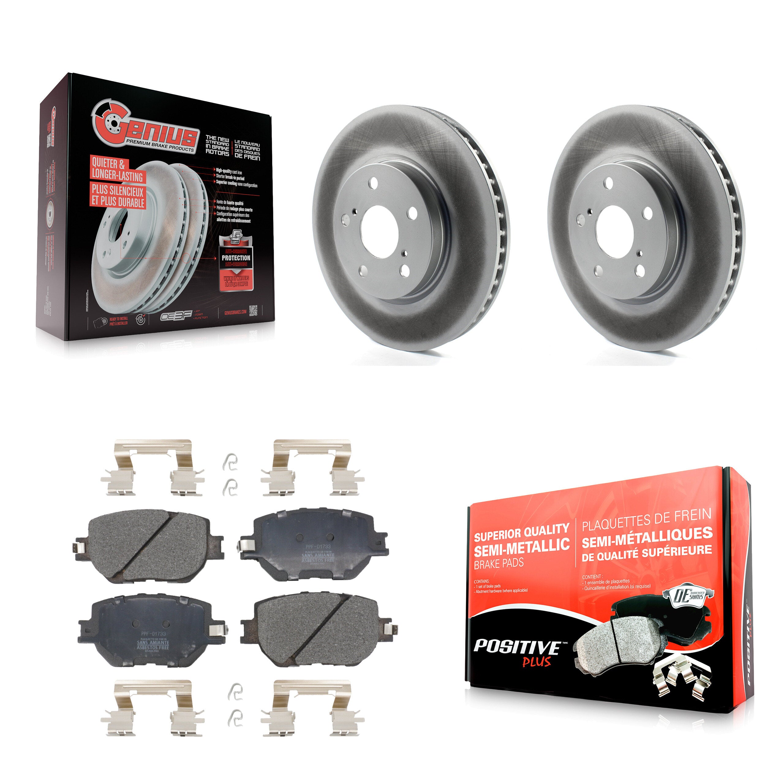 Transit Auto KGF-101851 Disc Brake Kit for 2014-2015 Lexus IS250 - Front