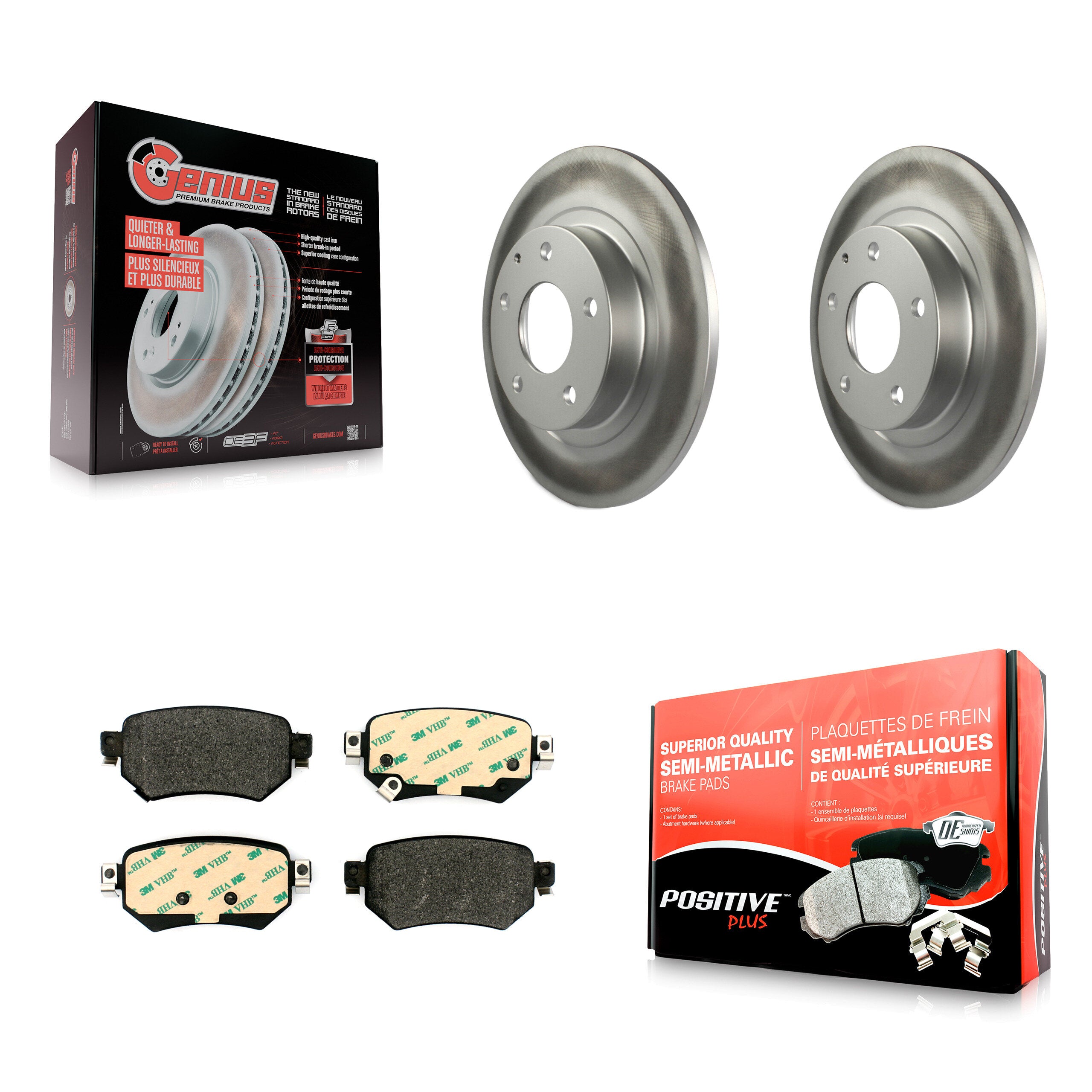 Transit Auto KGF-101853 Disc Brake Kit for 2016-2021 Mazda 6 - Rear