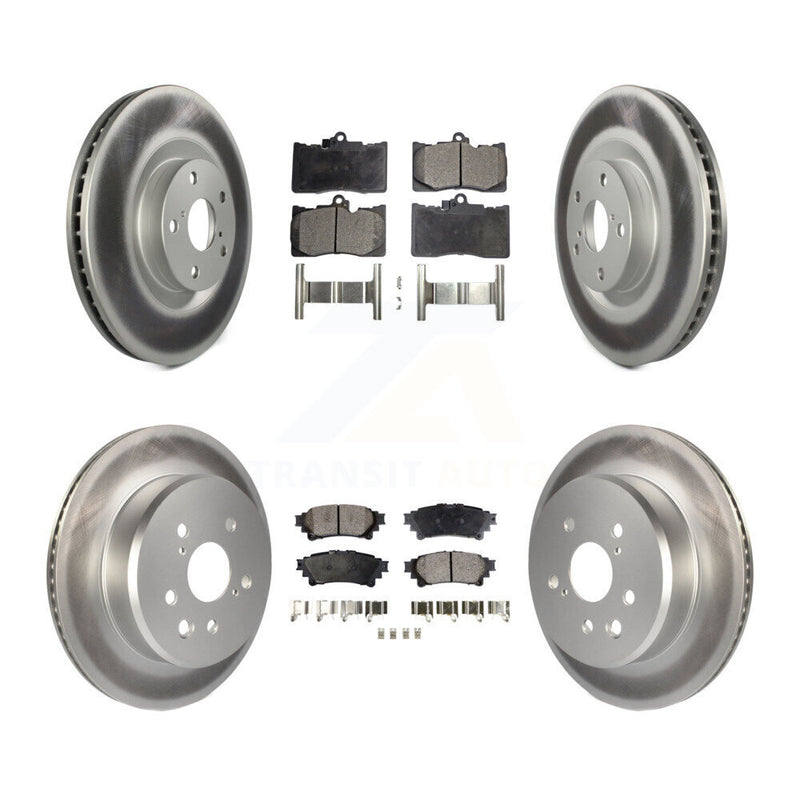 Transit Auto KGF-101861 Disc Brake Kit for 2013-2020 Lexus IS350, Lexus GS300 and More - Front and Rear
