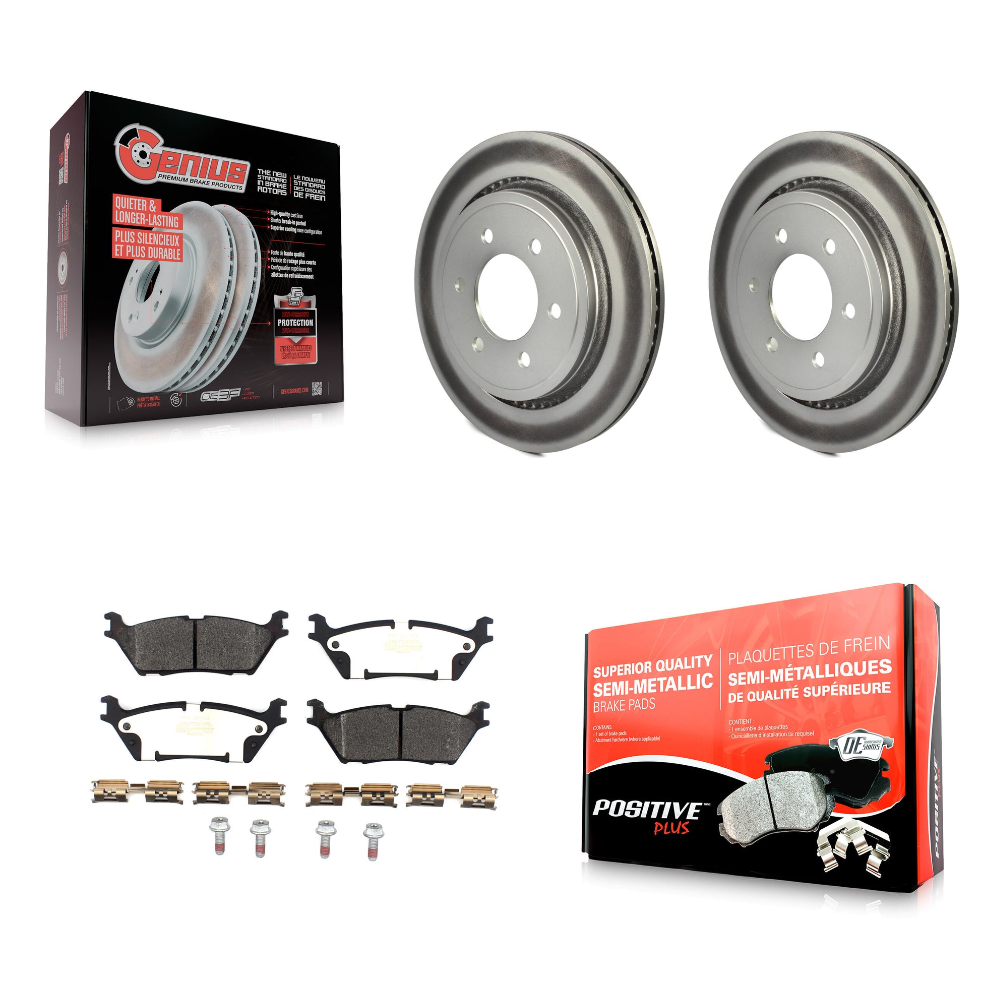 Transit Auto KGF-101870 Disc Brake Kit for 2015-2017 Ford F-150 - Rear
