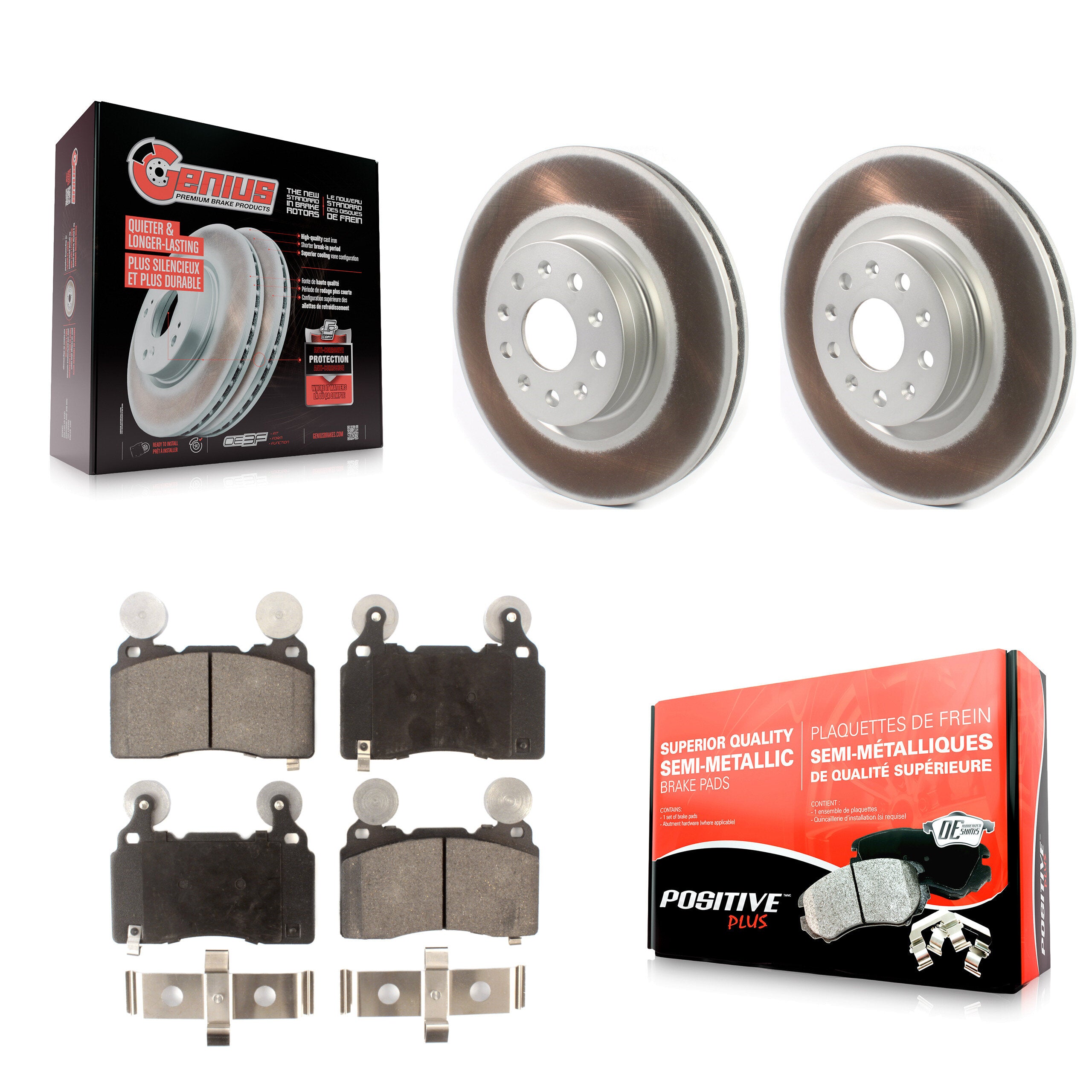 Transit Auto KGF-101879 Disc Brake Kit for 2014-2022 Chevrolet Camaro, Cadillac CT6, Cadillac CTS - Front