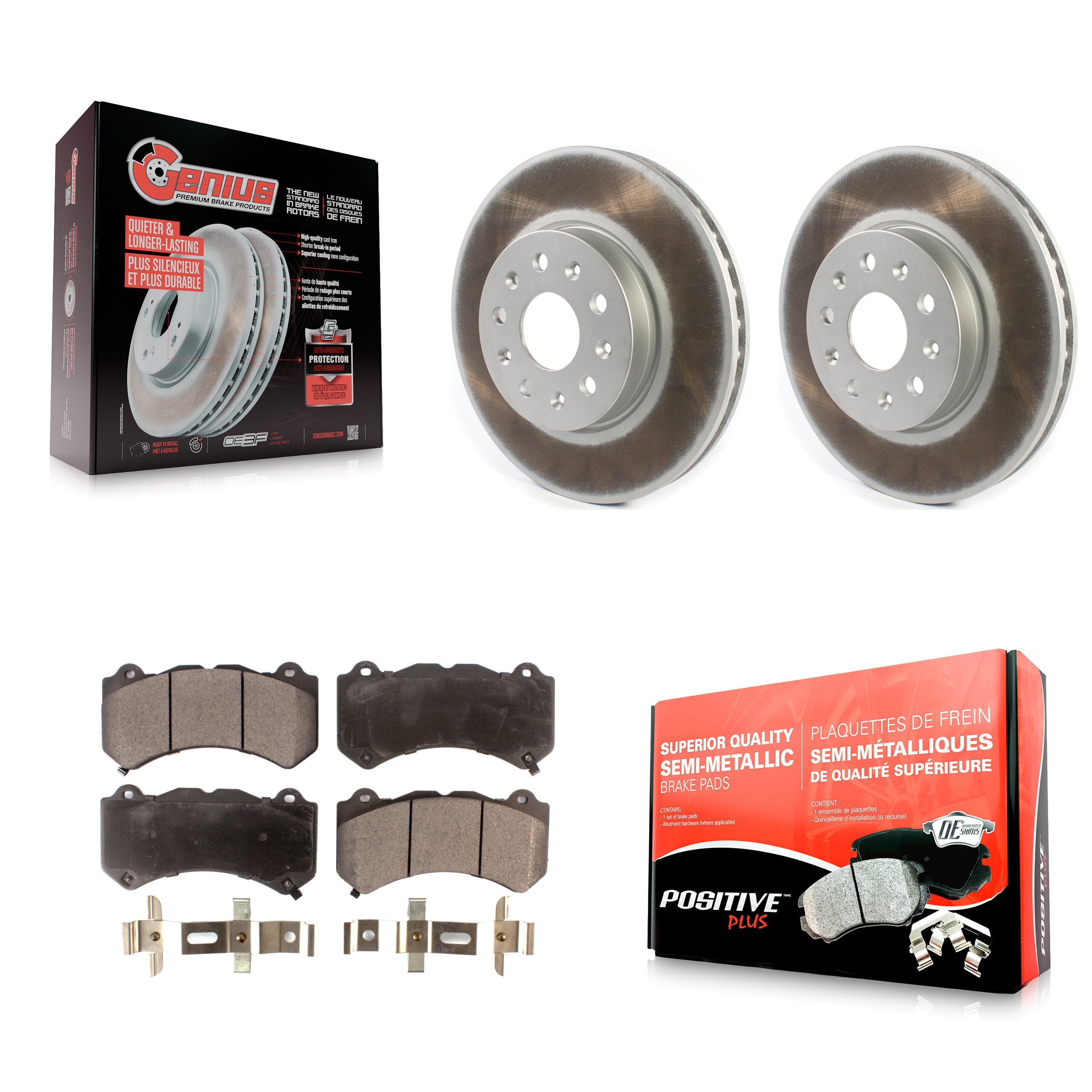 Transit Auto KGF-101883 Disc Brake Kit for 2019-2020 Chevrolet Camaro - Front
