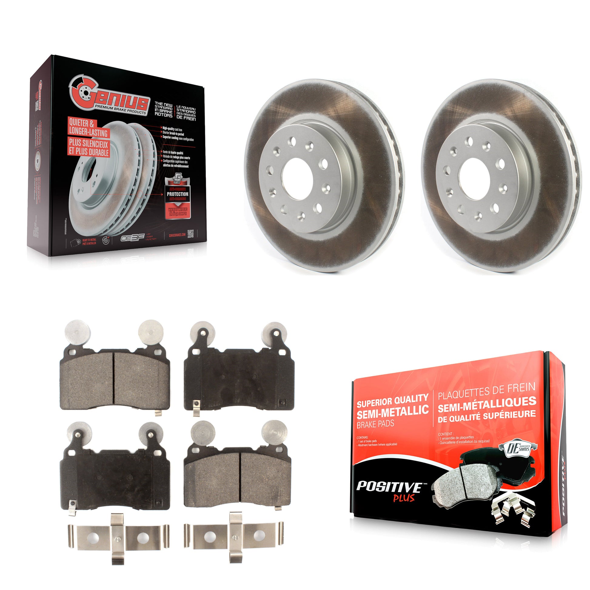 Transit Auto KGF-101884 Disc Brake Kit for 2016-2019 Cadillac CTS, Chevrolet Camaro - Front