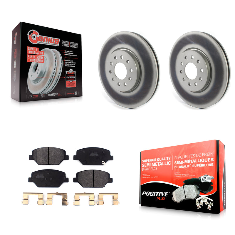 Transit Auto KGF-101886 Disc Brake Kit for 2016-2020 Chevrolet Equinox, GMC Terrain and More - Front