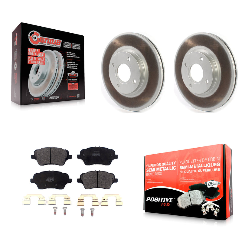 Transit Auto KGF-101890 Disc Brake Kit for 2014-2019 Ford Fiesta - Front