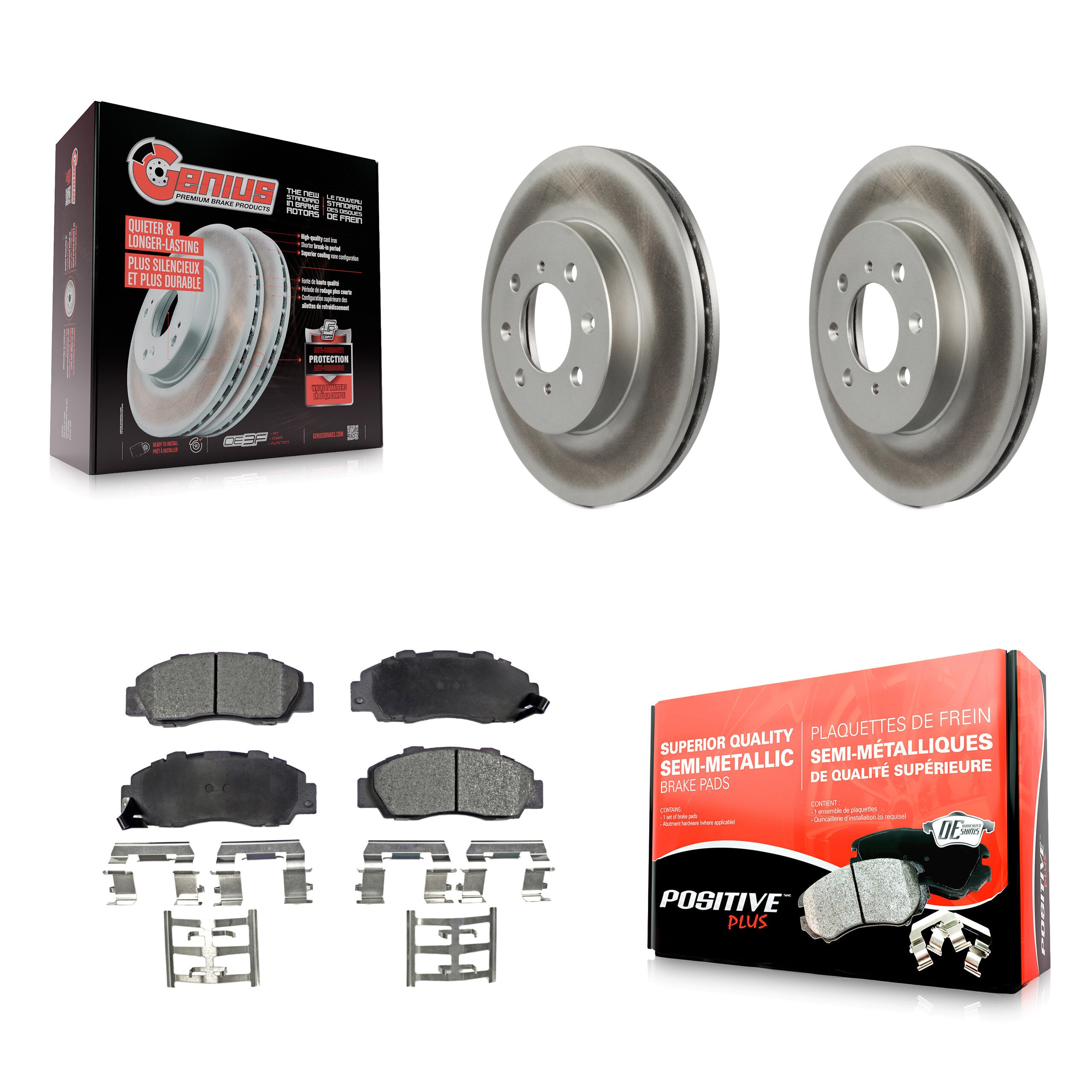 Transit Auto KGF-101896 Disc Brake Kit for 1992-1993 Acura Integra - Front
