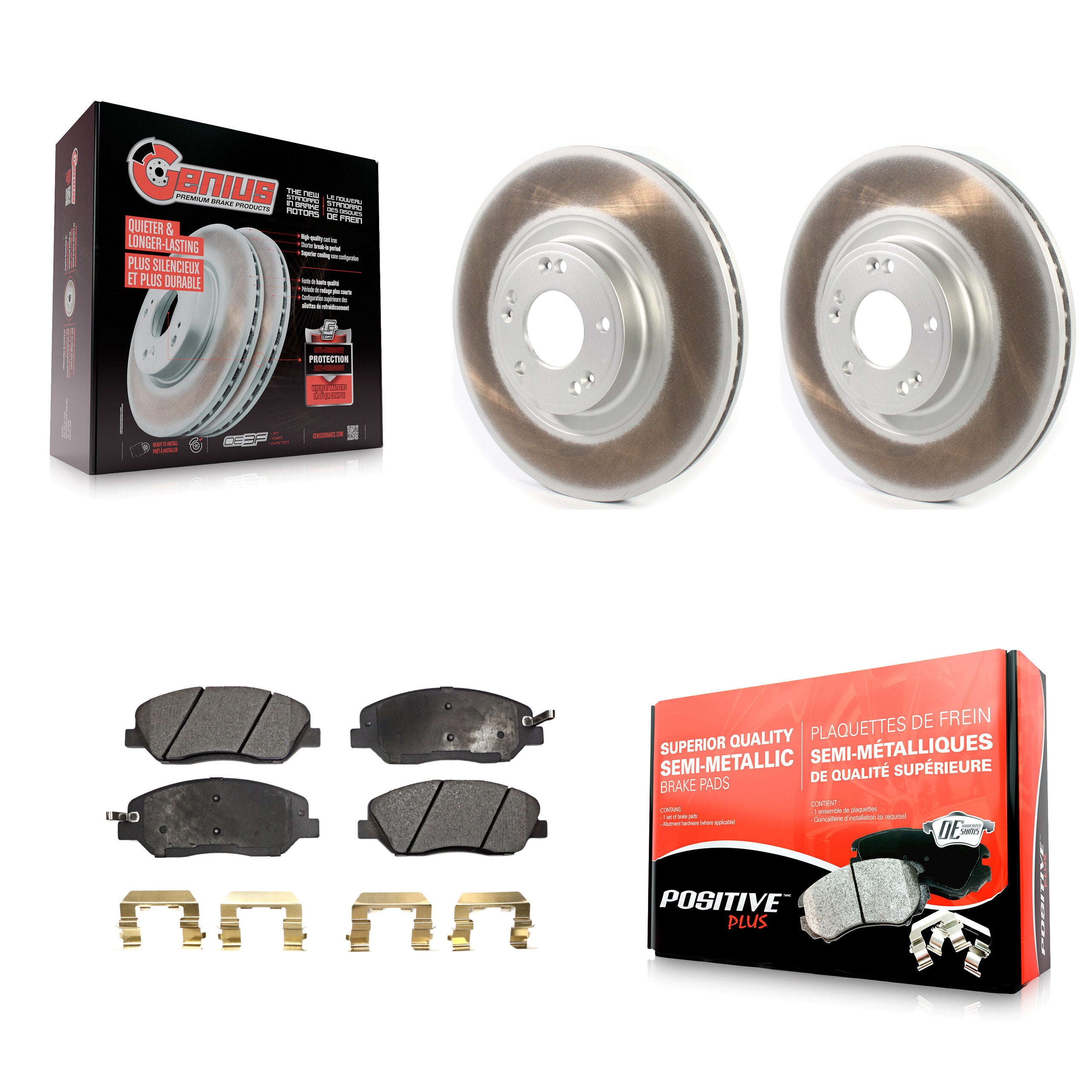 Transit Auto KGF-101902 Disc Brake Kit for 2012 Hyundai Genesis - Front