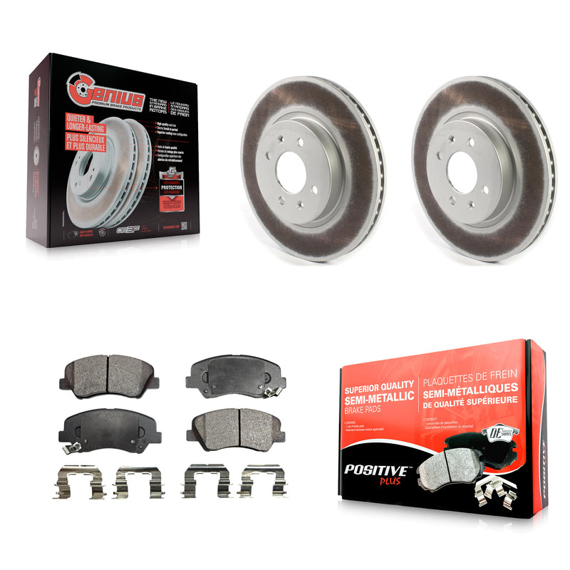Transit Auto KGF-101906 Disc Brake Kit for 2012-2017 Kia Rio - Front