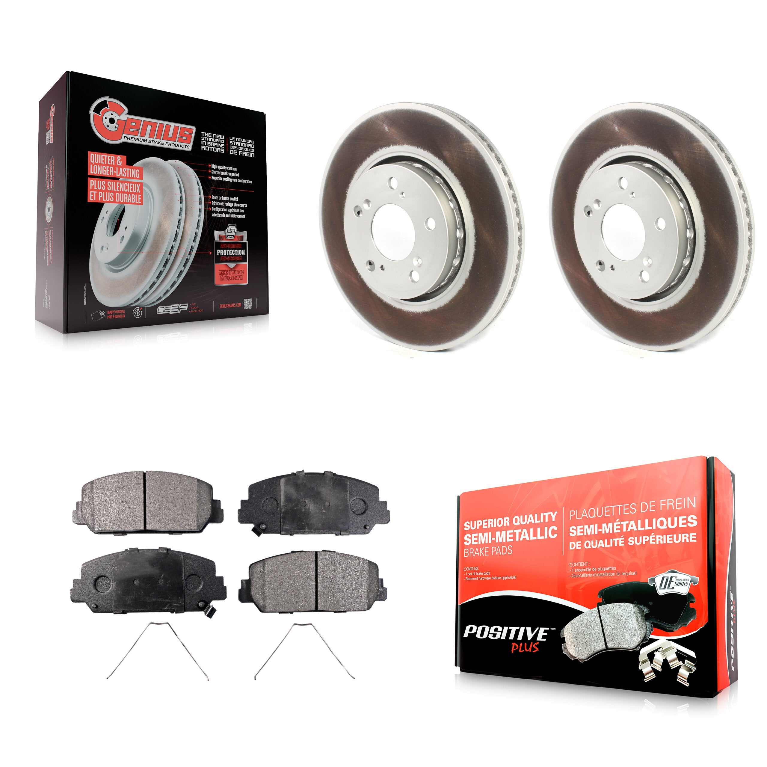 Transit Auto KGF-101907 Disc Brake Kit for 2014-2020 Acura RLX - Front