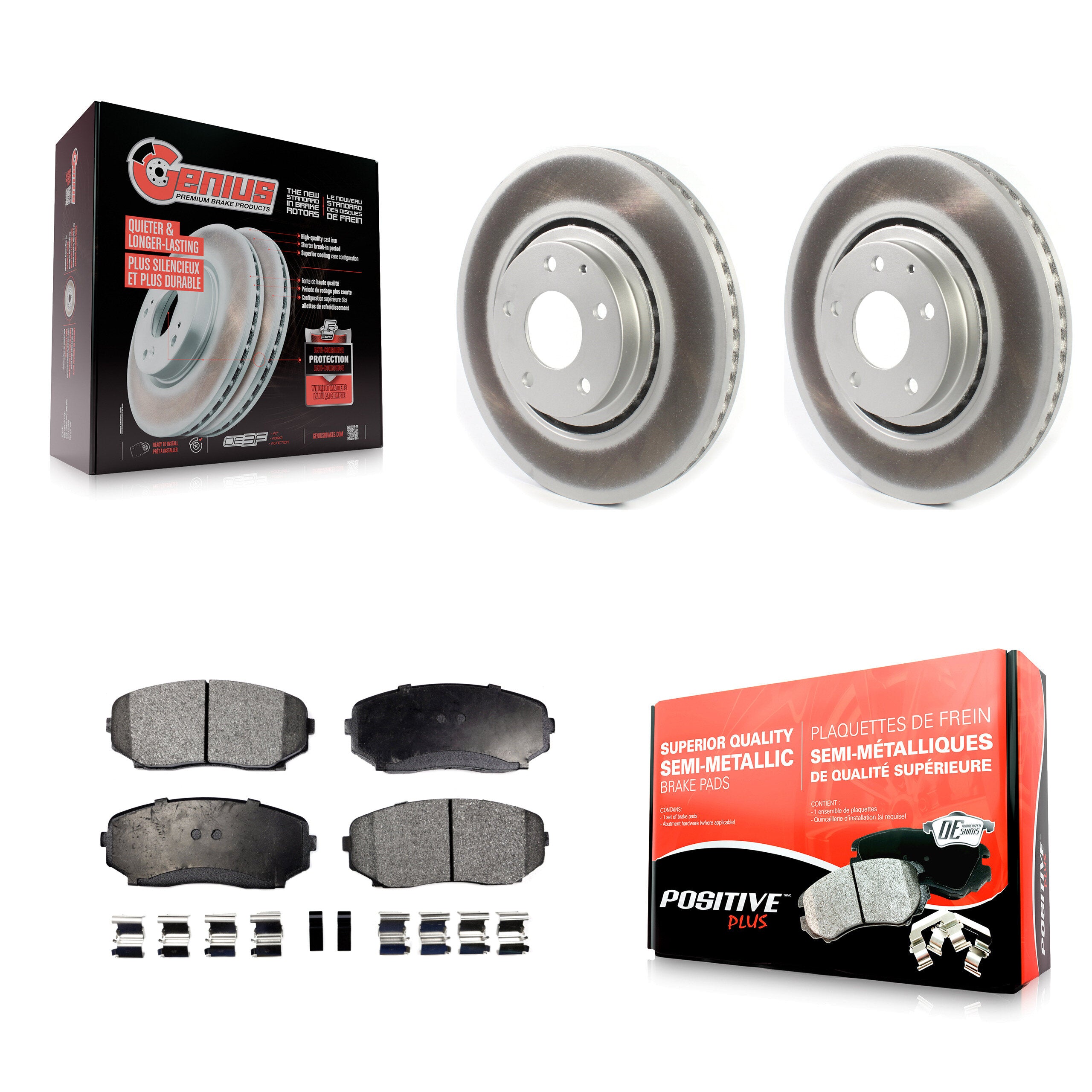 Transit Auto KGF-101924 Disc Brake Kit for 2016-2024 Mazda CX-5, Mazda CX-9 - Front