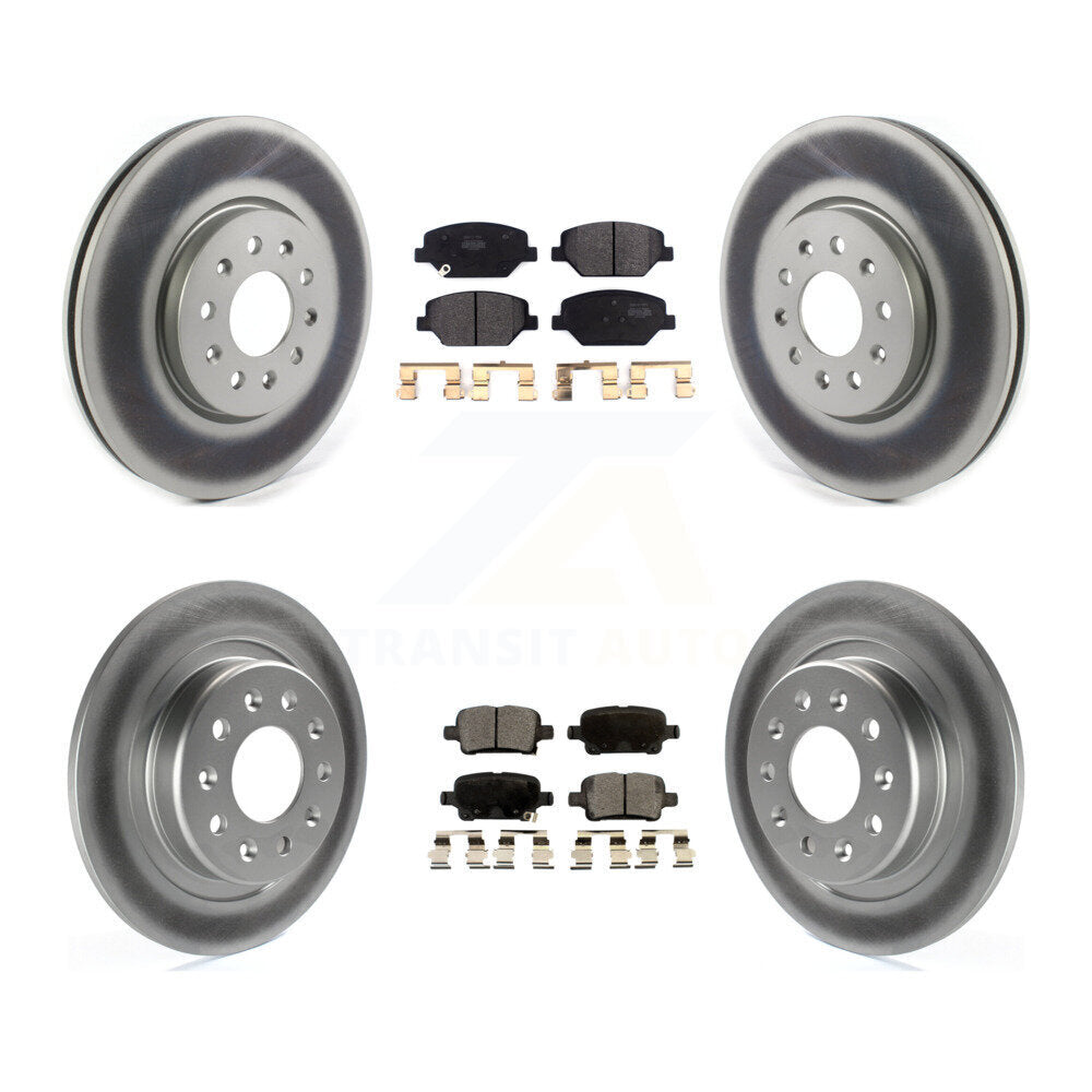 Transit Auto KGF-101954 Disc Brake Kit for 2017-2020 Buick Regal TourX, Chevrolet Equinox and More - Front and Rear